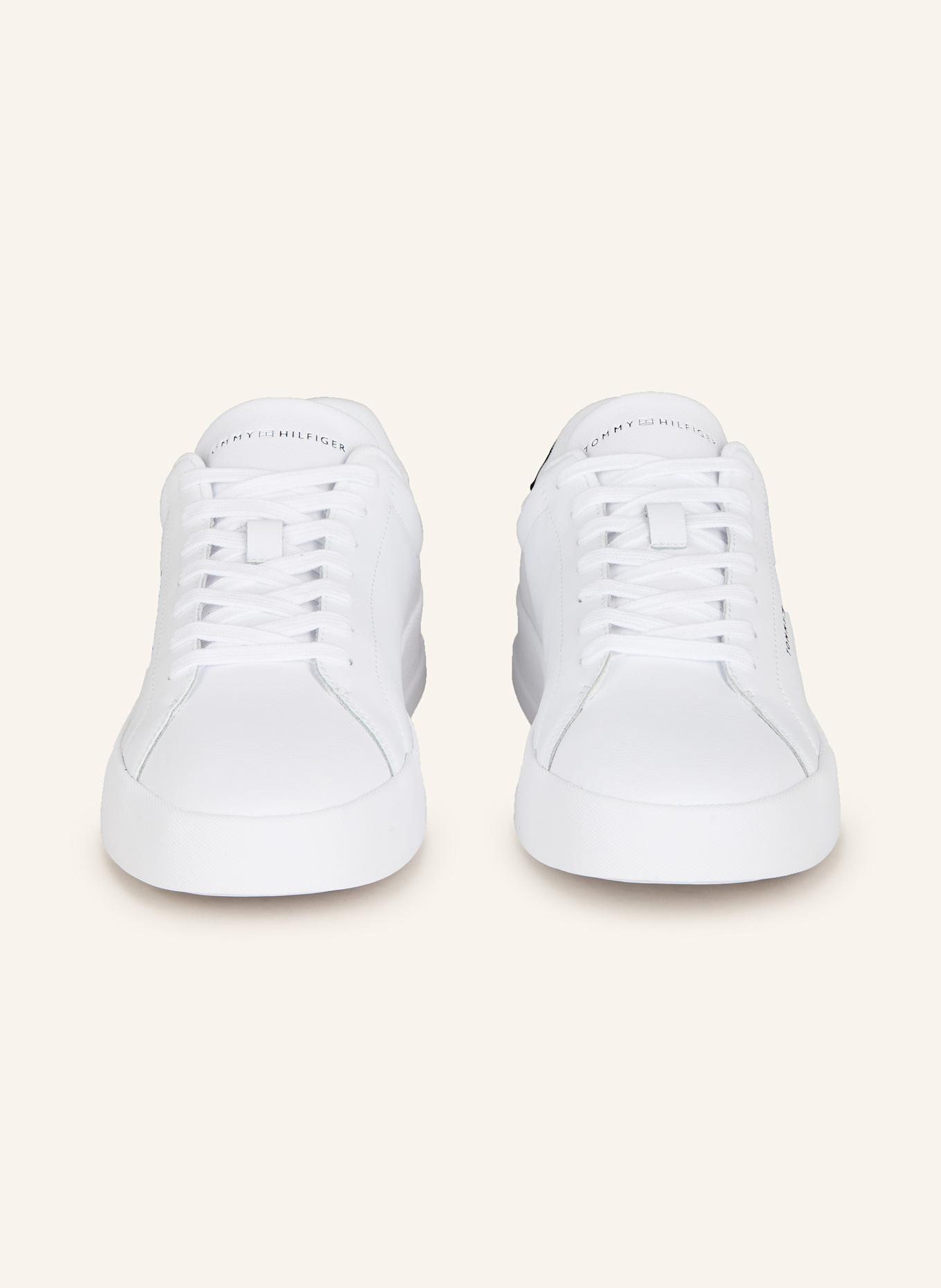 TOMMY HILFIGER Sneaker: WEISS / DUNKELBLAU