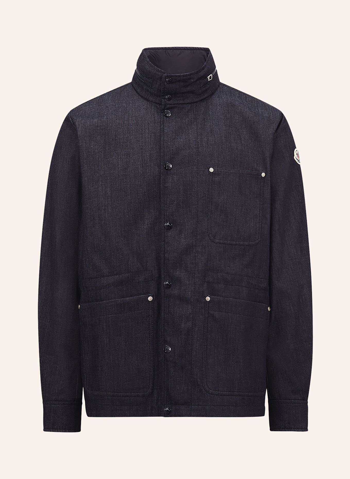 MONCLER Fieldjacket CHESERY in Jeansoptik: DUNKELBLAU