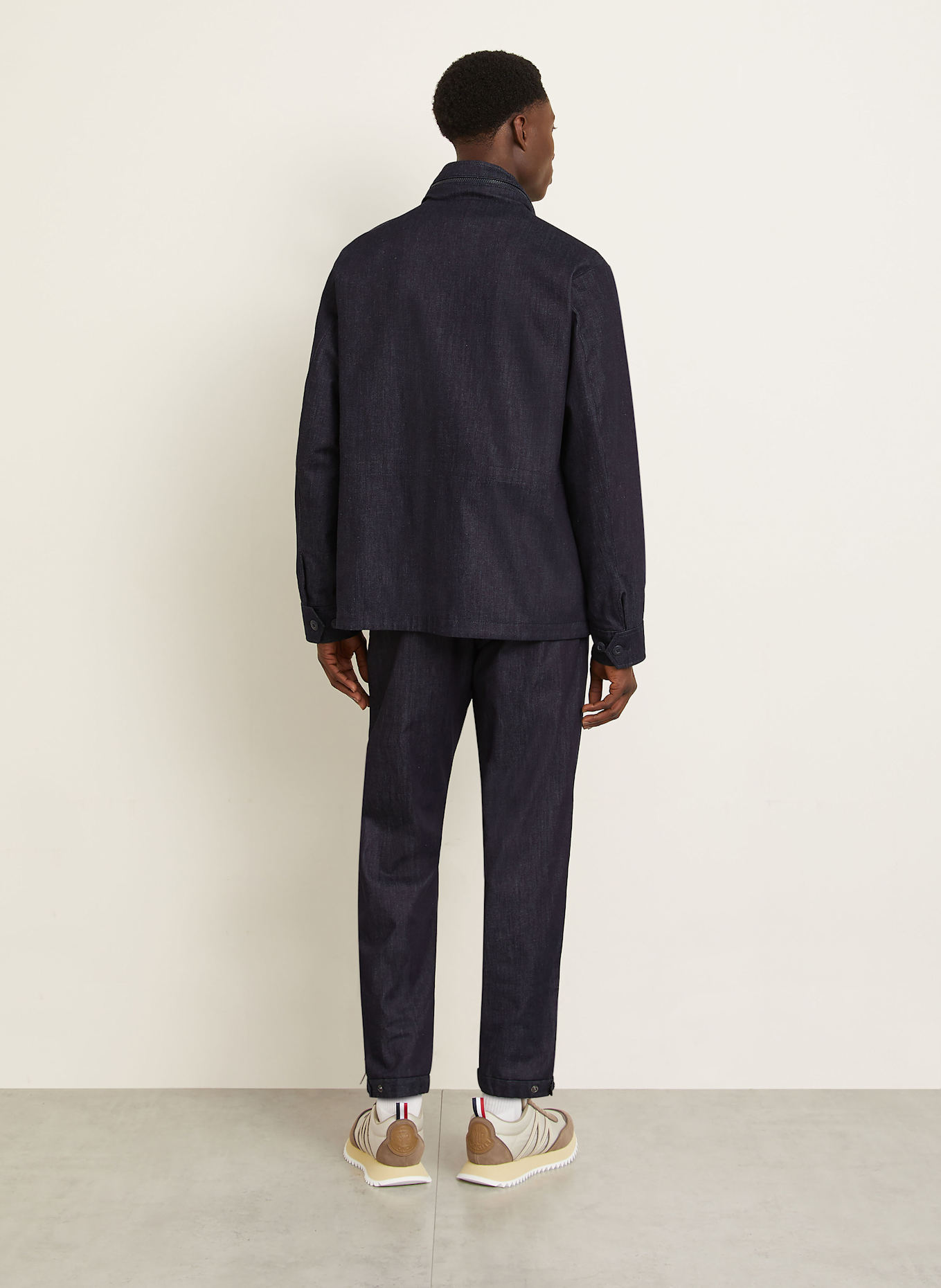 MONCLER Fieldjacket CHESERY in Jeansoptik: DUNKELBLAU