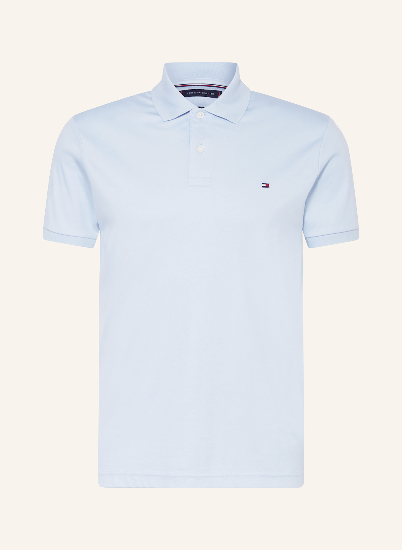 TOMMY HILFIGER Jersey-Poloshirt Regular Fit: HELLBLAU
