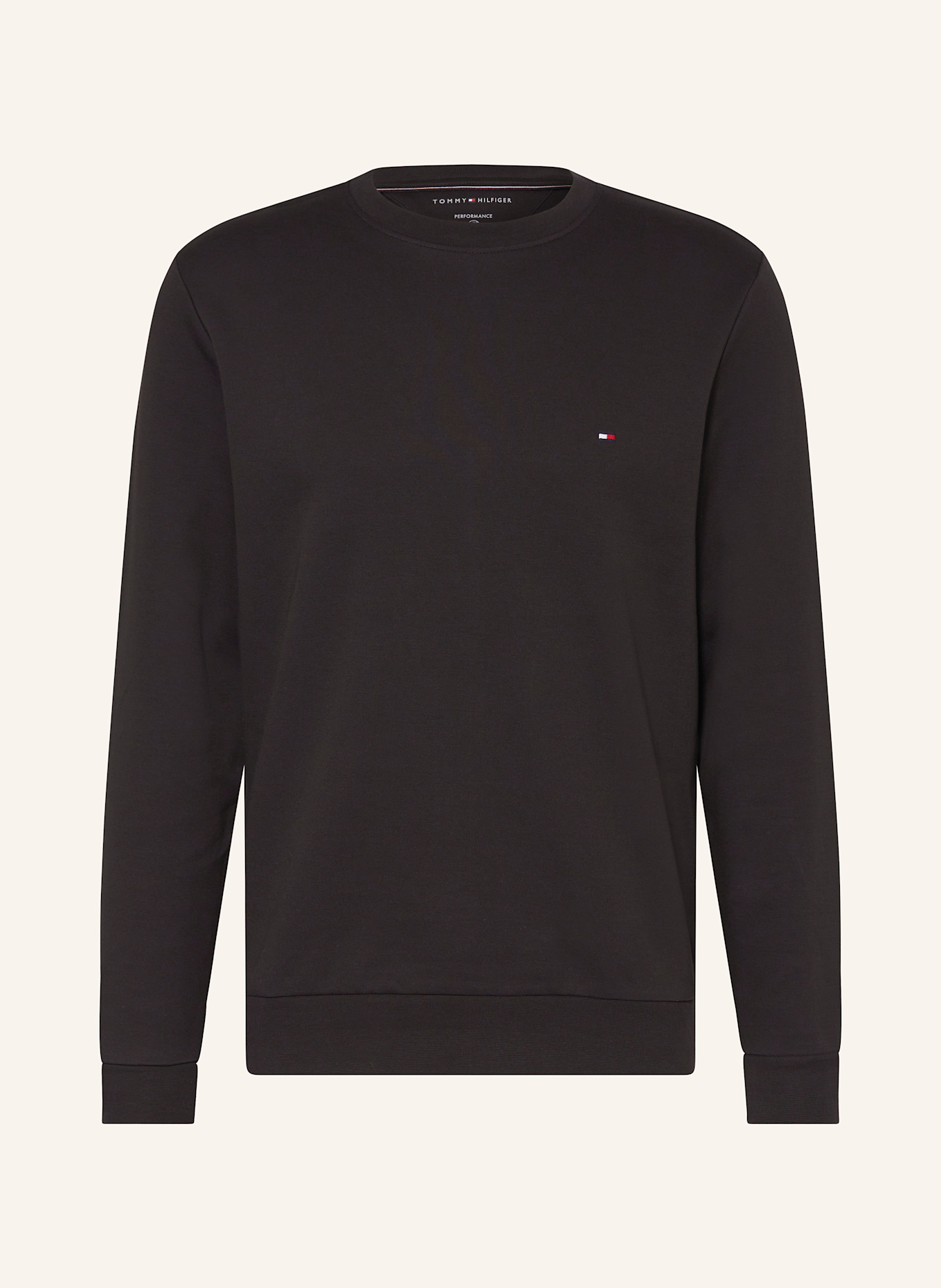 TOMMY HILFIGER Sweatshirt: BLACK