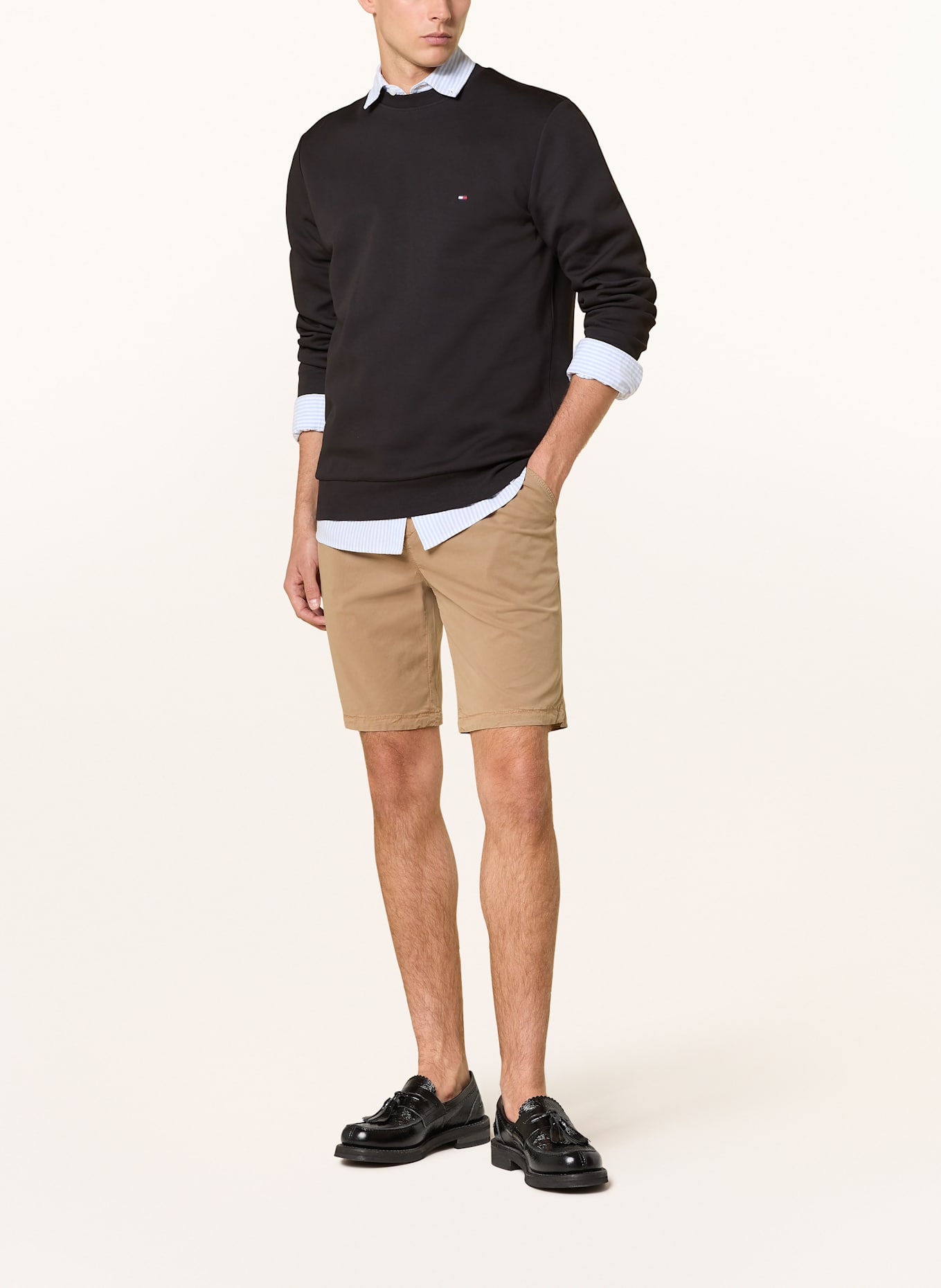 TOMMY HILFIGER Sweatshirt: BLACK