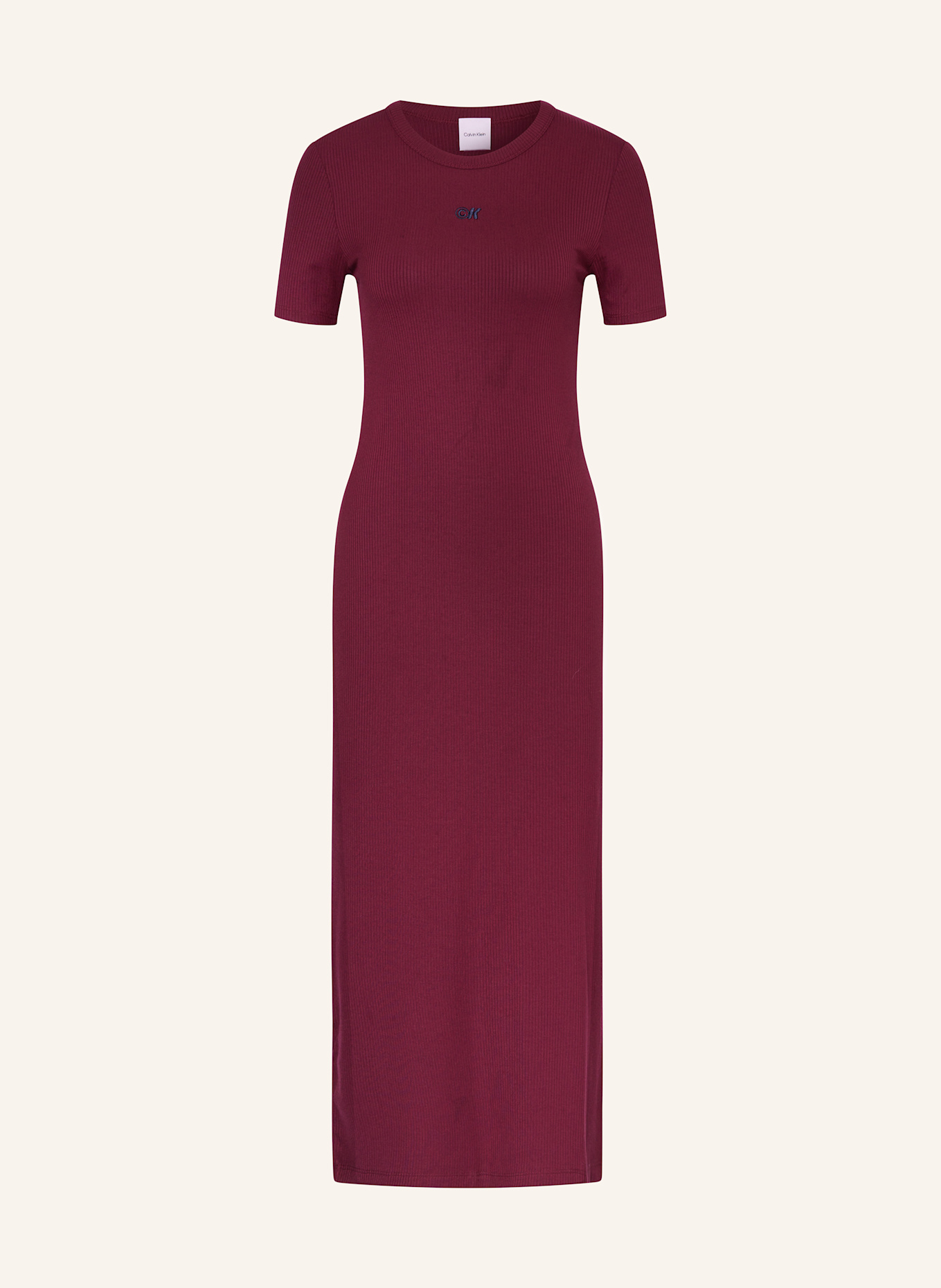 Calvin Klein Jeans Sukienka z dżerseju: CIEMNOCZERWONY