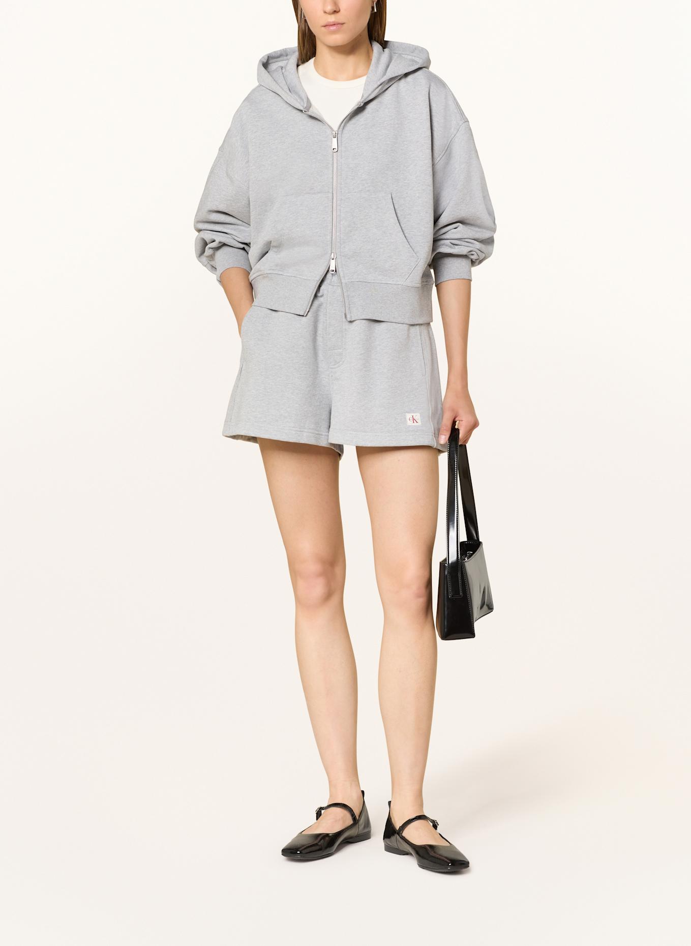 Calvin Klein Jeans Sweat jacket: LIGHT GRAY