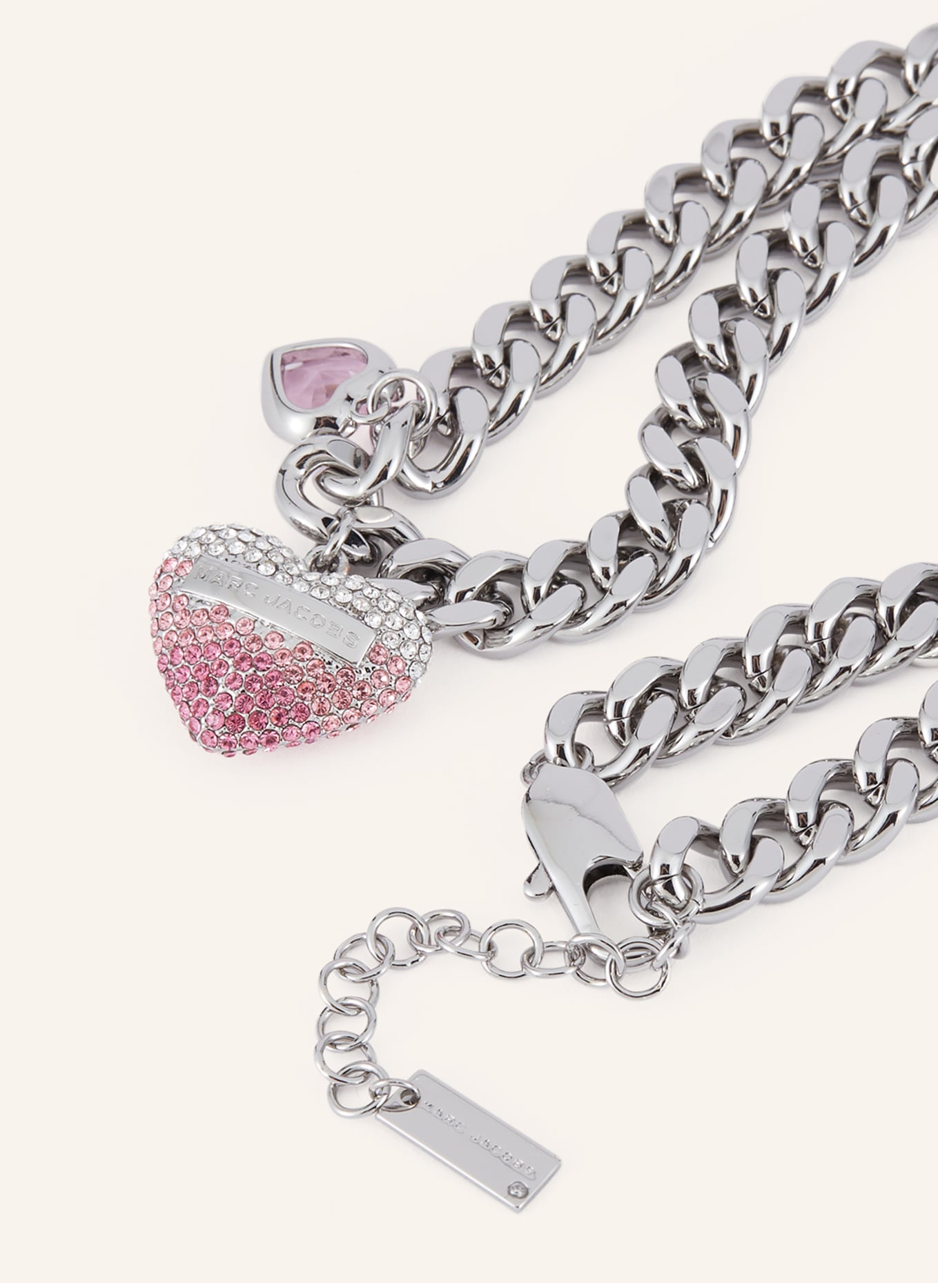 MARC JACOBS Halskette HEART BALLOON: SILBER/ ROSA