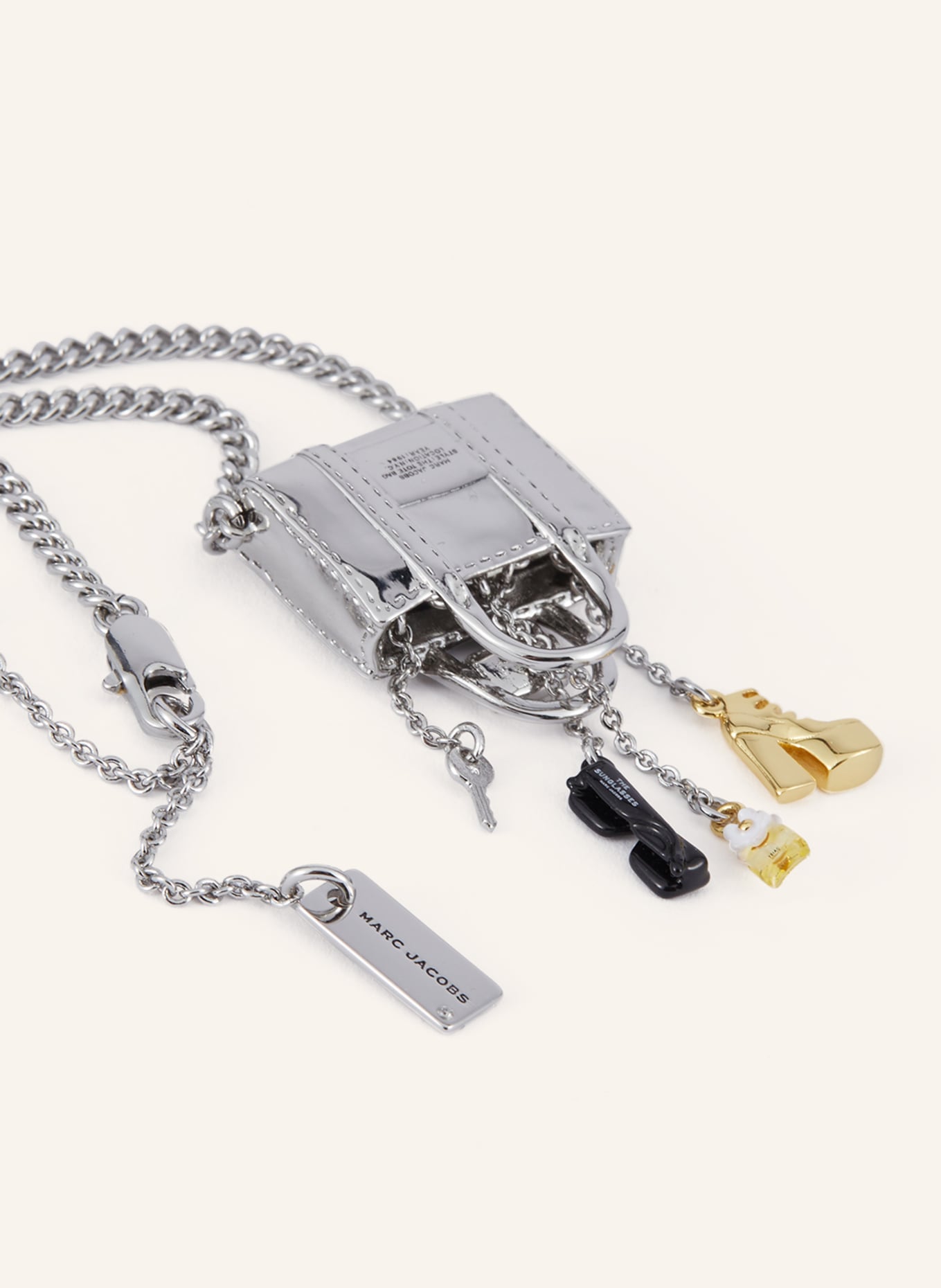 MARC JACOBS Halskette BAG LIFE: GOLD/ SILBER