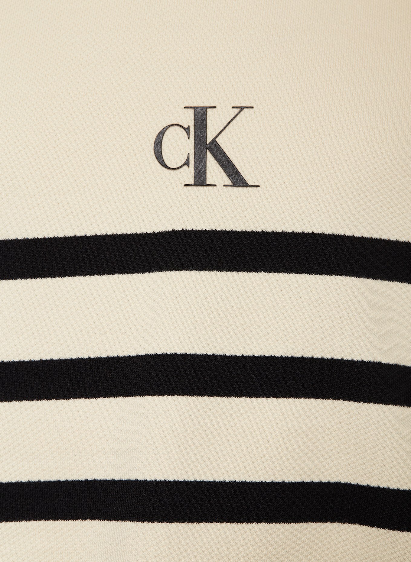 Calvin Klein Hoodie: ECRU/ SCHWARZ
