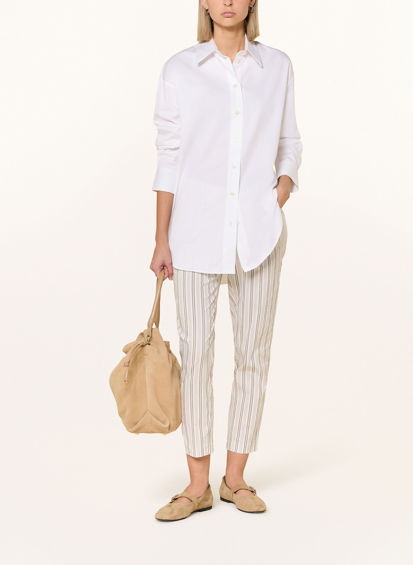 BRAX 7/8-Hose MARA S: CREME / OLIV / BEIGE