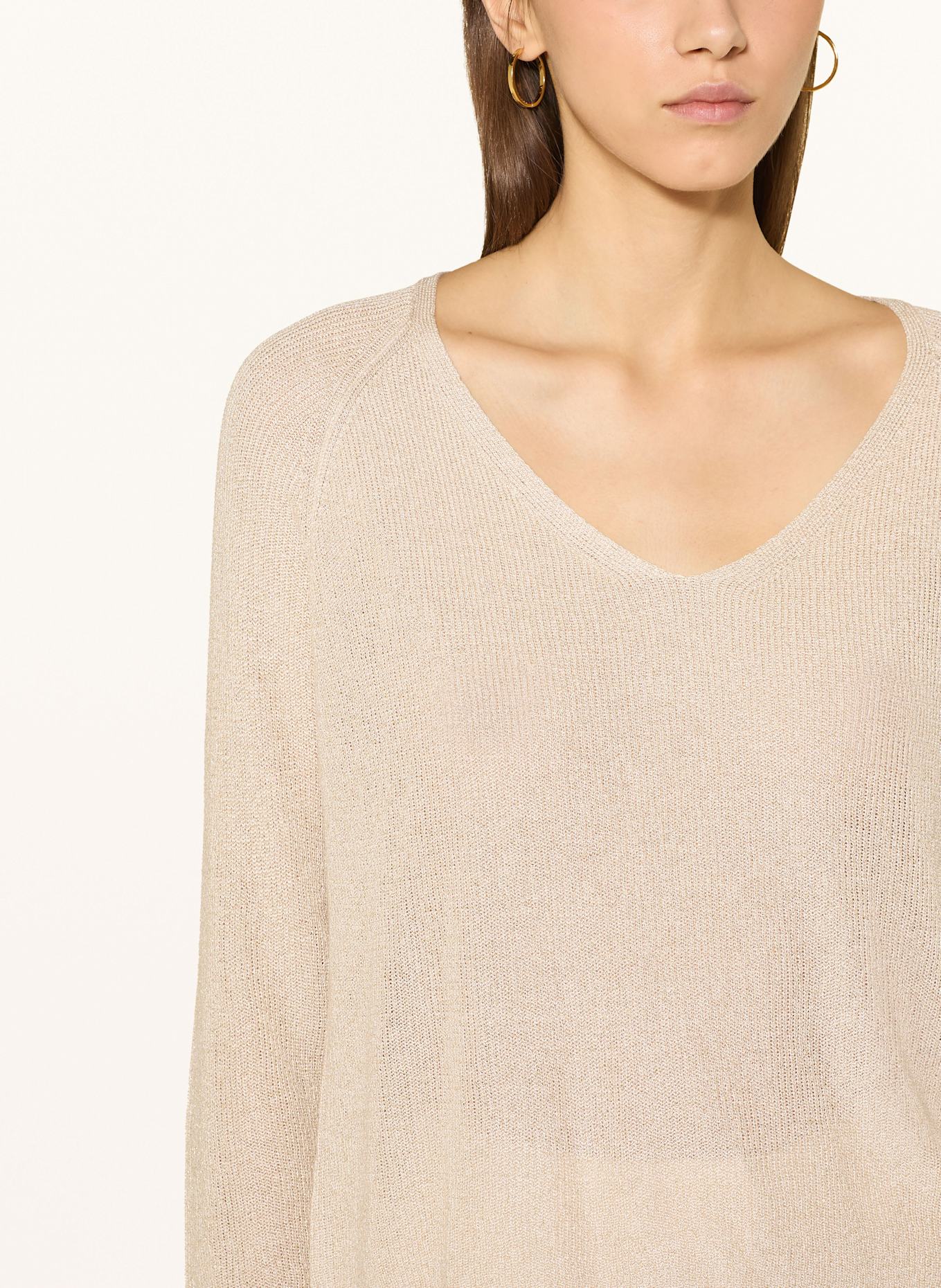Pepe Jeans Sweter COCO z błyszczącą przędzą: ZŁOTY