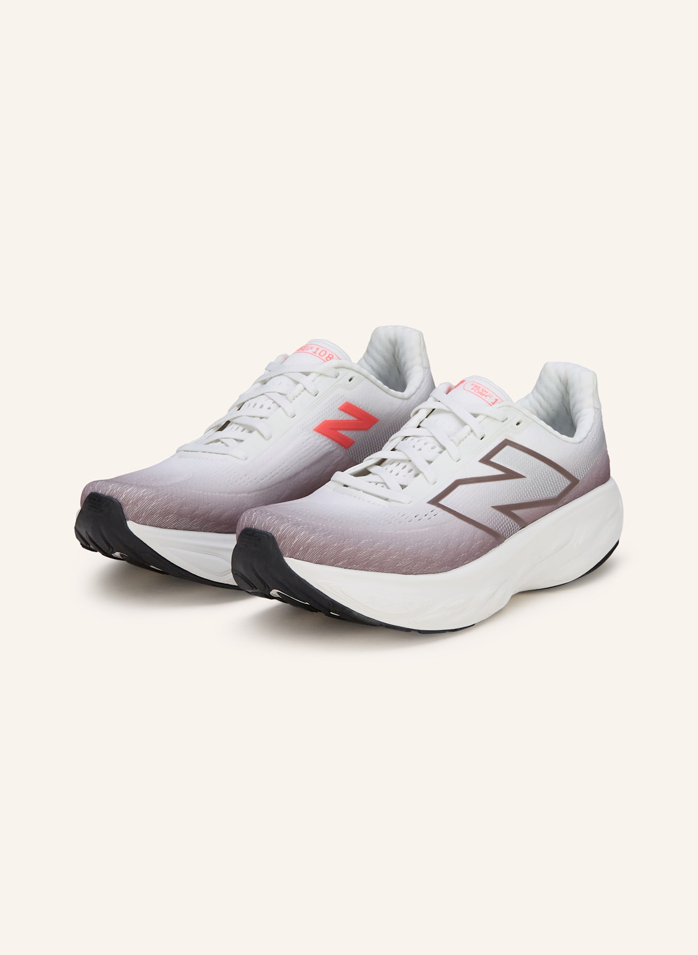 new balance Laufschuhe FRESH FOAM X 1080 V14: TAUPE/ WEISS