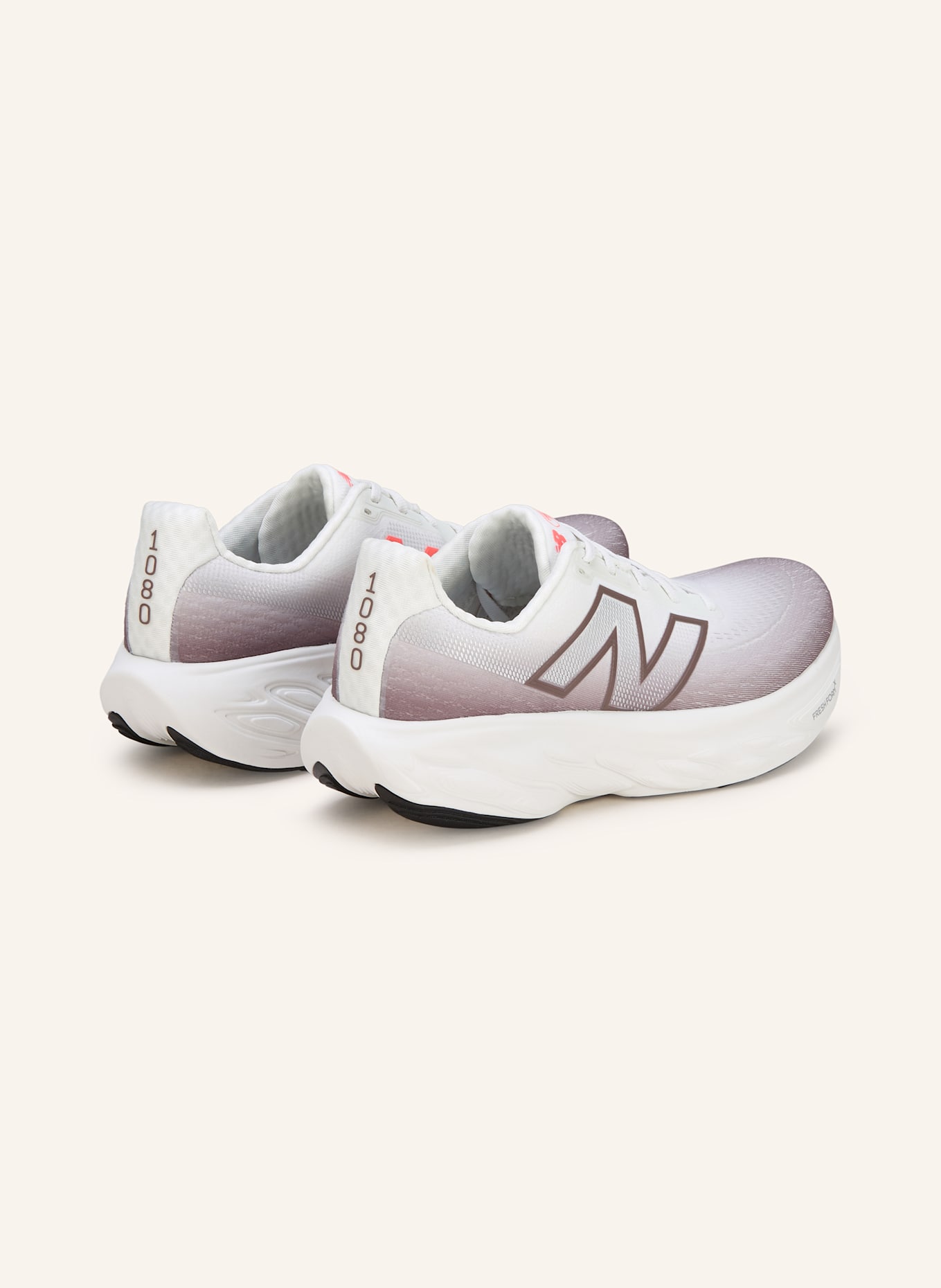 new balance Laufschuhe FRESH FOAM X 1080 V14: TAUPE/ WEISS