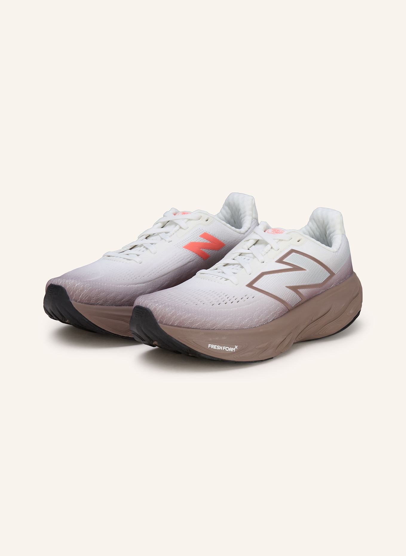 new balance Laufschuhe FRESH FOAM X 1080 V14: TAUPE/ WEISS