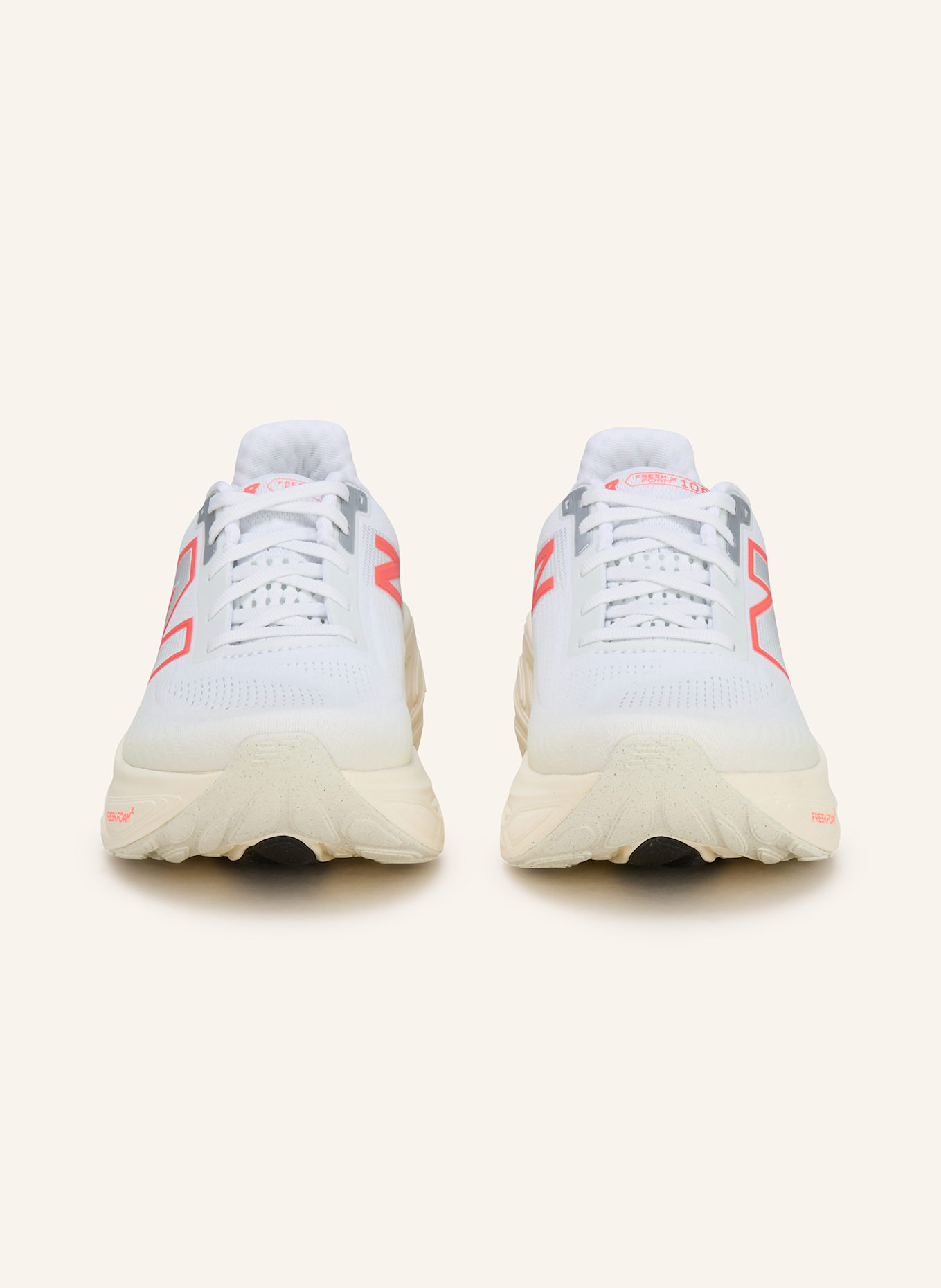 new balance Laufschuhe FRESH FOAM X 1080 V14: WEISS/ NEONORANGE