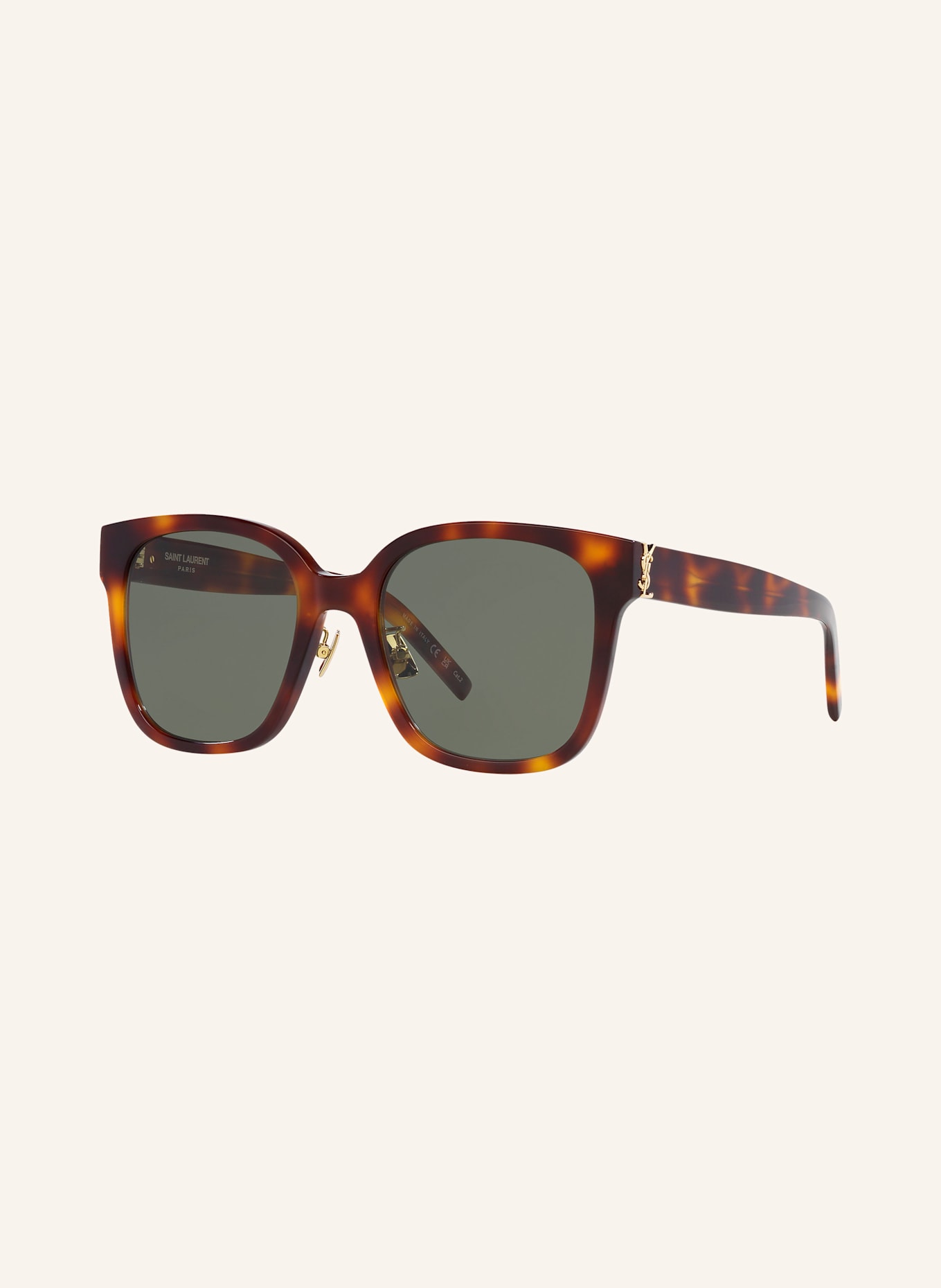 SAINT LAURENT Lunettes de soleil YS000465: 4402J1 - HAVANA/ VERT
