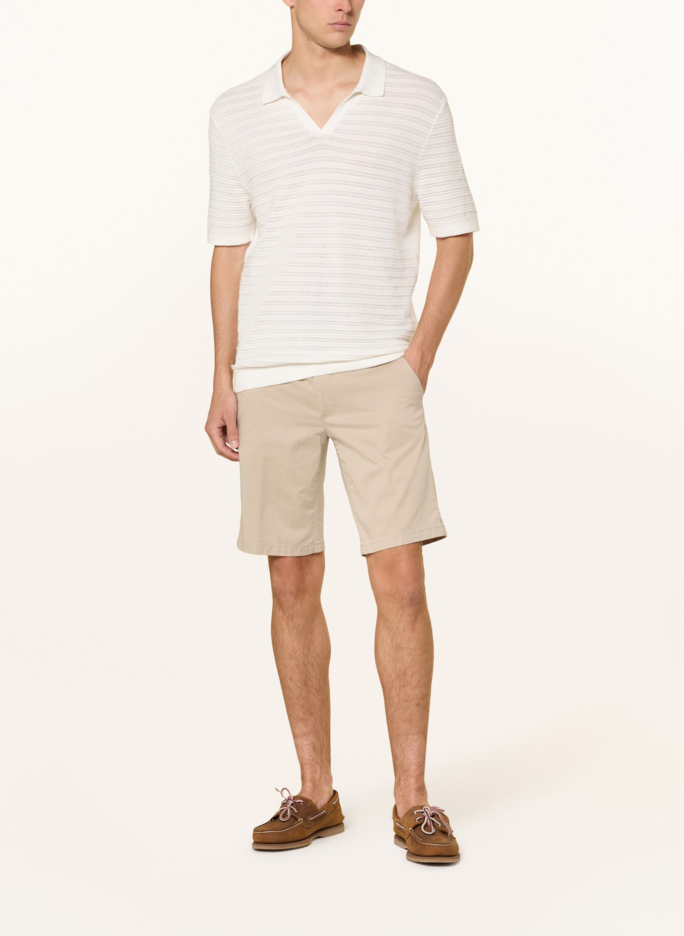 BRAX Chinoshorts BOZEN Regular Fit: HELLBRAUN