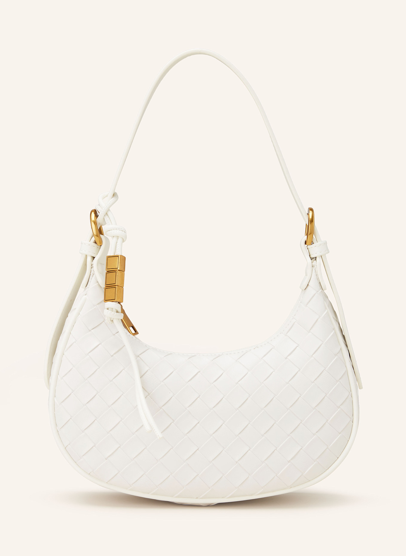 SEIDENFELT Schultertasche KINNA: WEISS