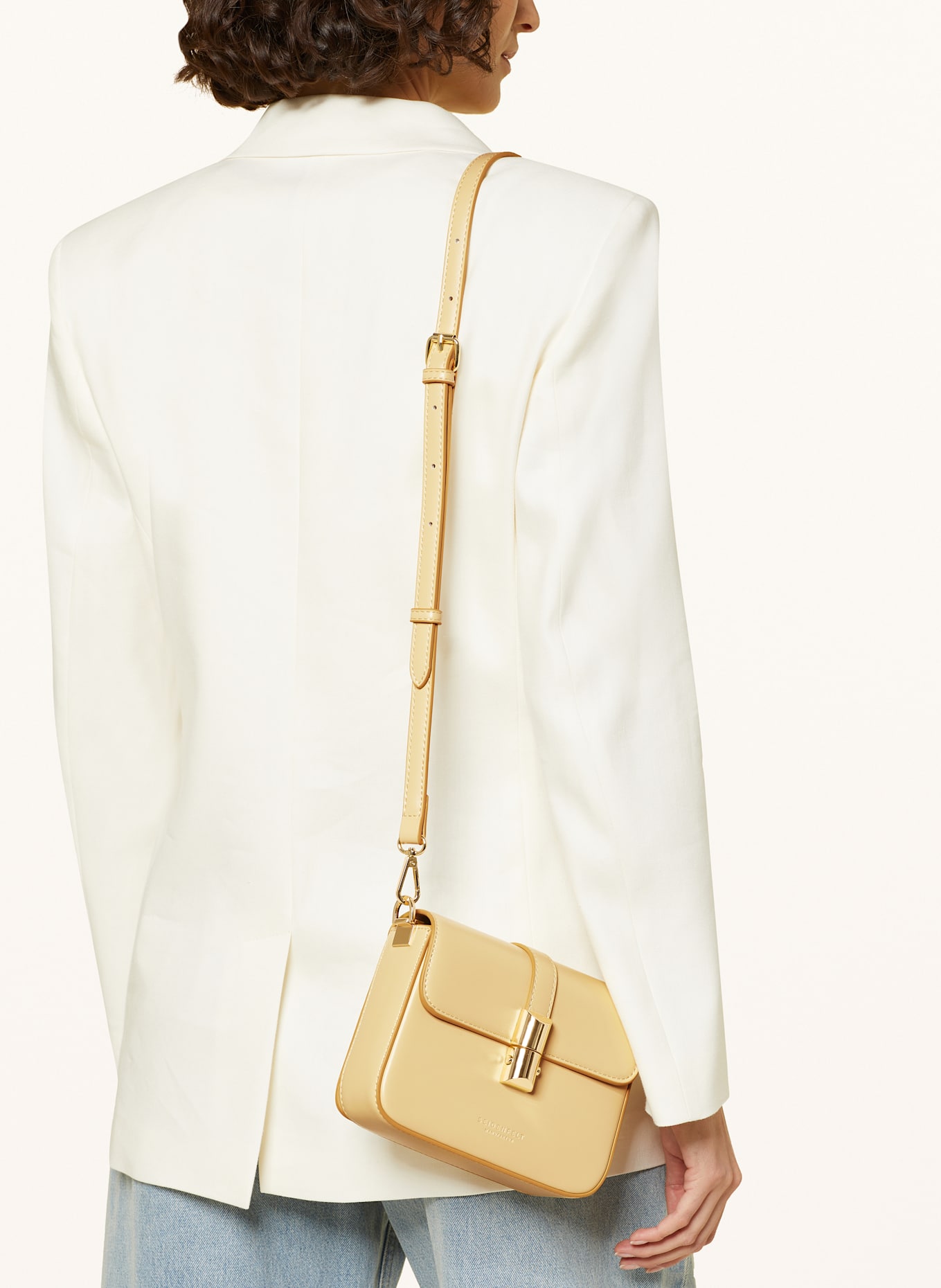 SEIDENFELT Umhängetasche LILLA RO SMALL: GELB