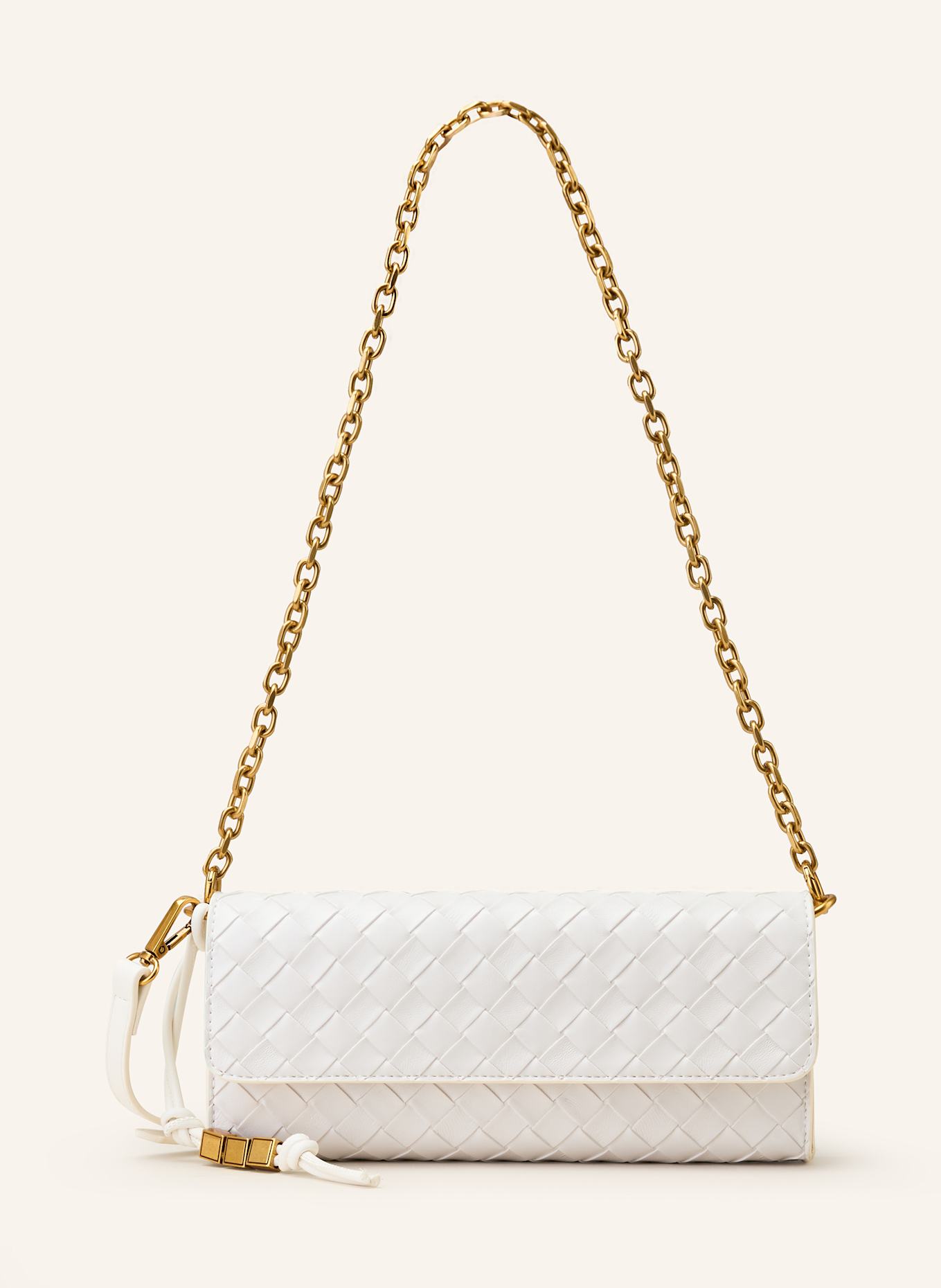 SEIDENFELT Umhängetasche KINNA: WEISS