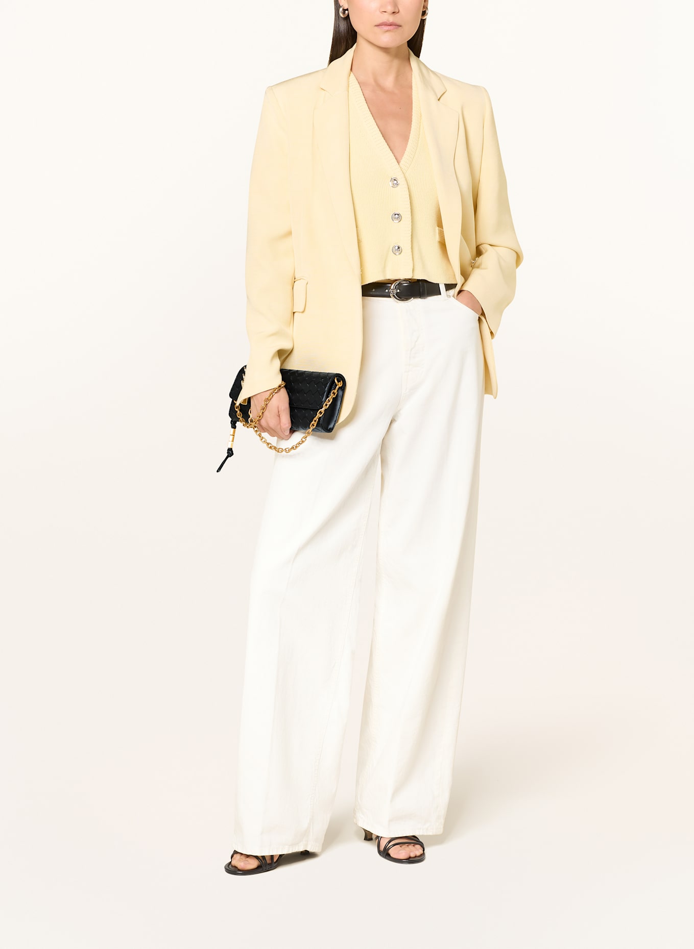 SEIDENFELT Umhängetasche KINNA: SCHWARZ