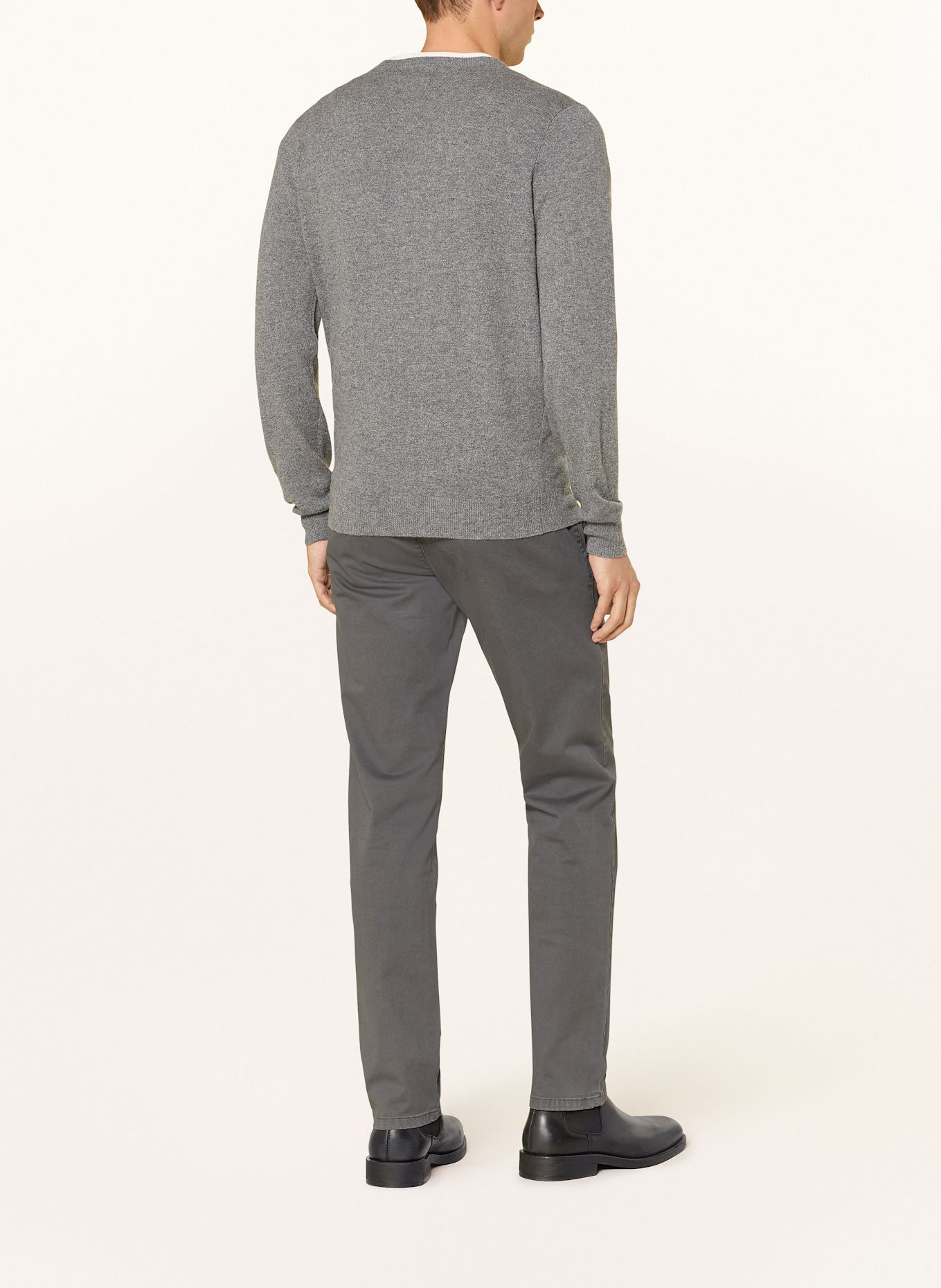 STROKESMAN'S Cashmere-Pullover: GRAU