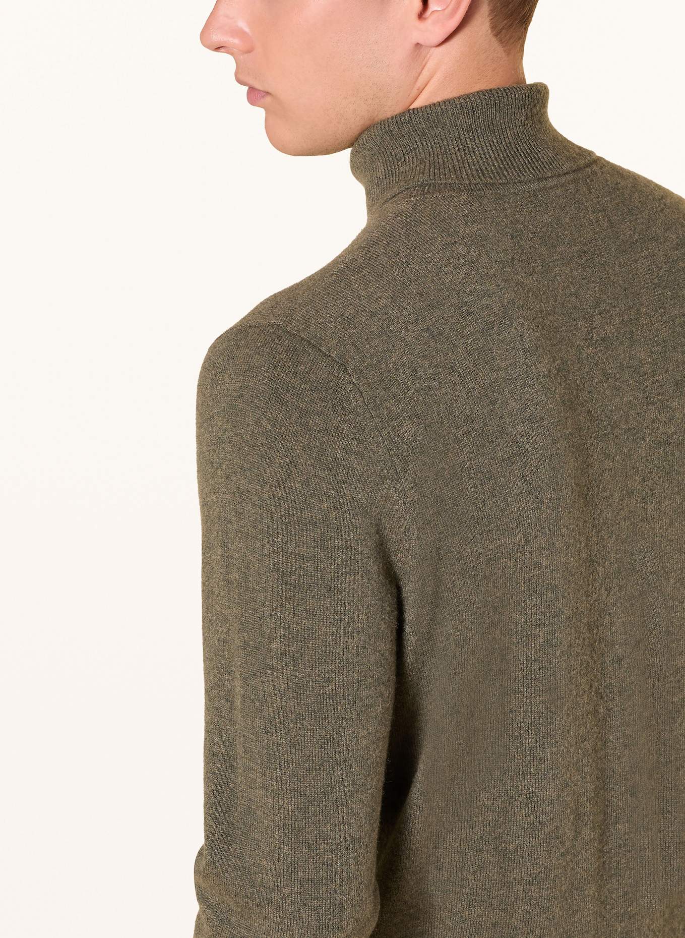 STROKESMAN'S Rollkragenpullover aus Cashmere: OLIV