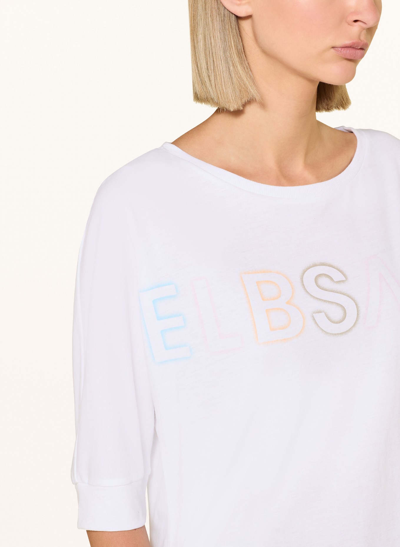 ELBSAND T-Shirt IMEA: WEISS/ HELLBLAU/ ROSA