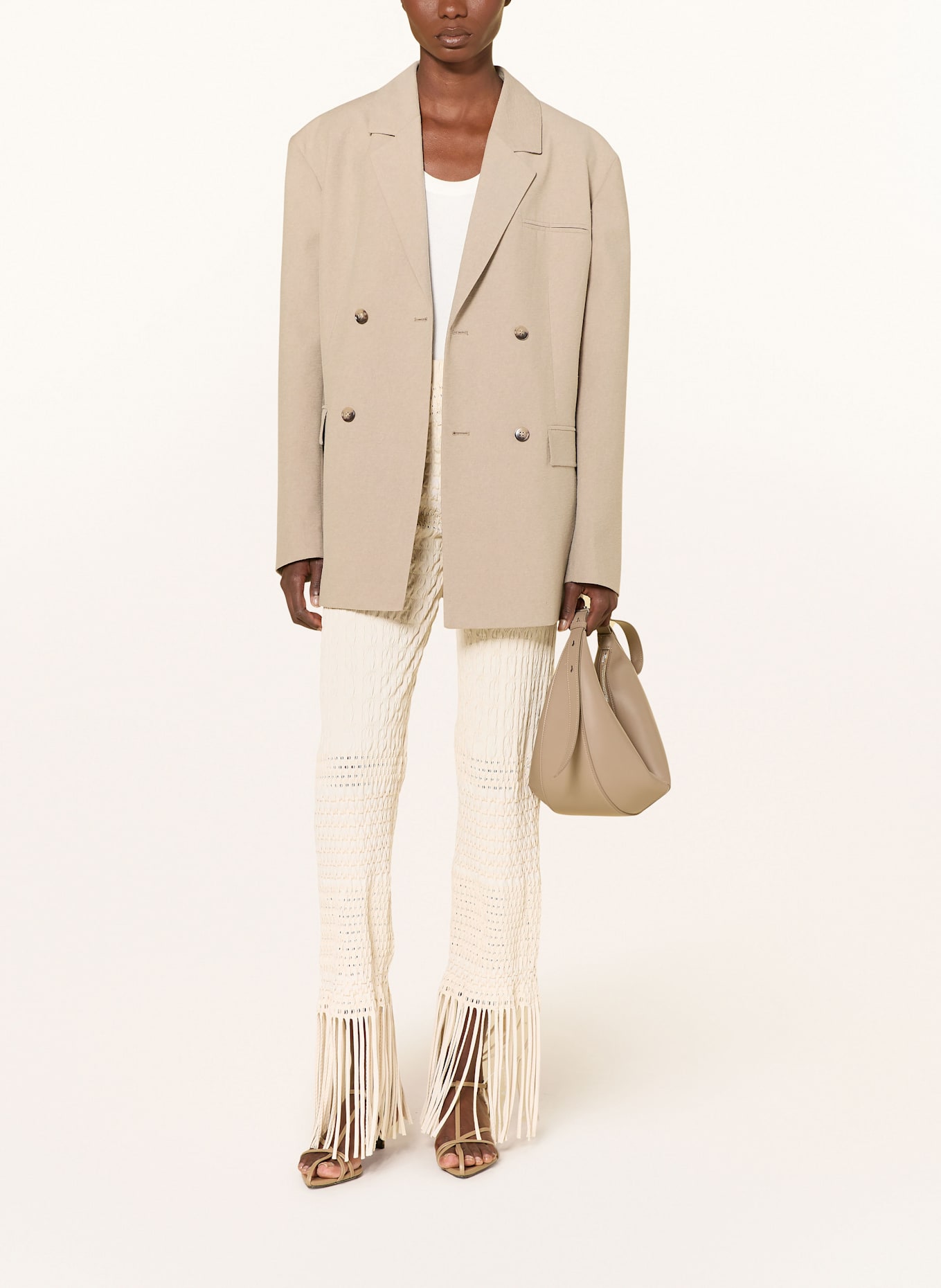 Nanushka Hose MICIEL: CREME