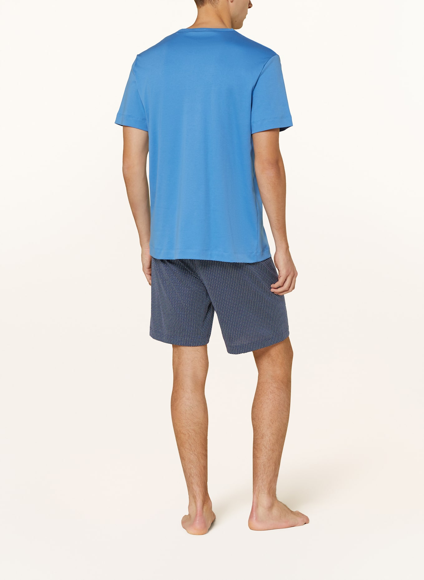 mey Shorty-Schlafanzug Serie MICRO BLUE: BLAU