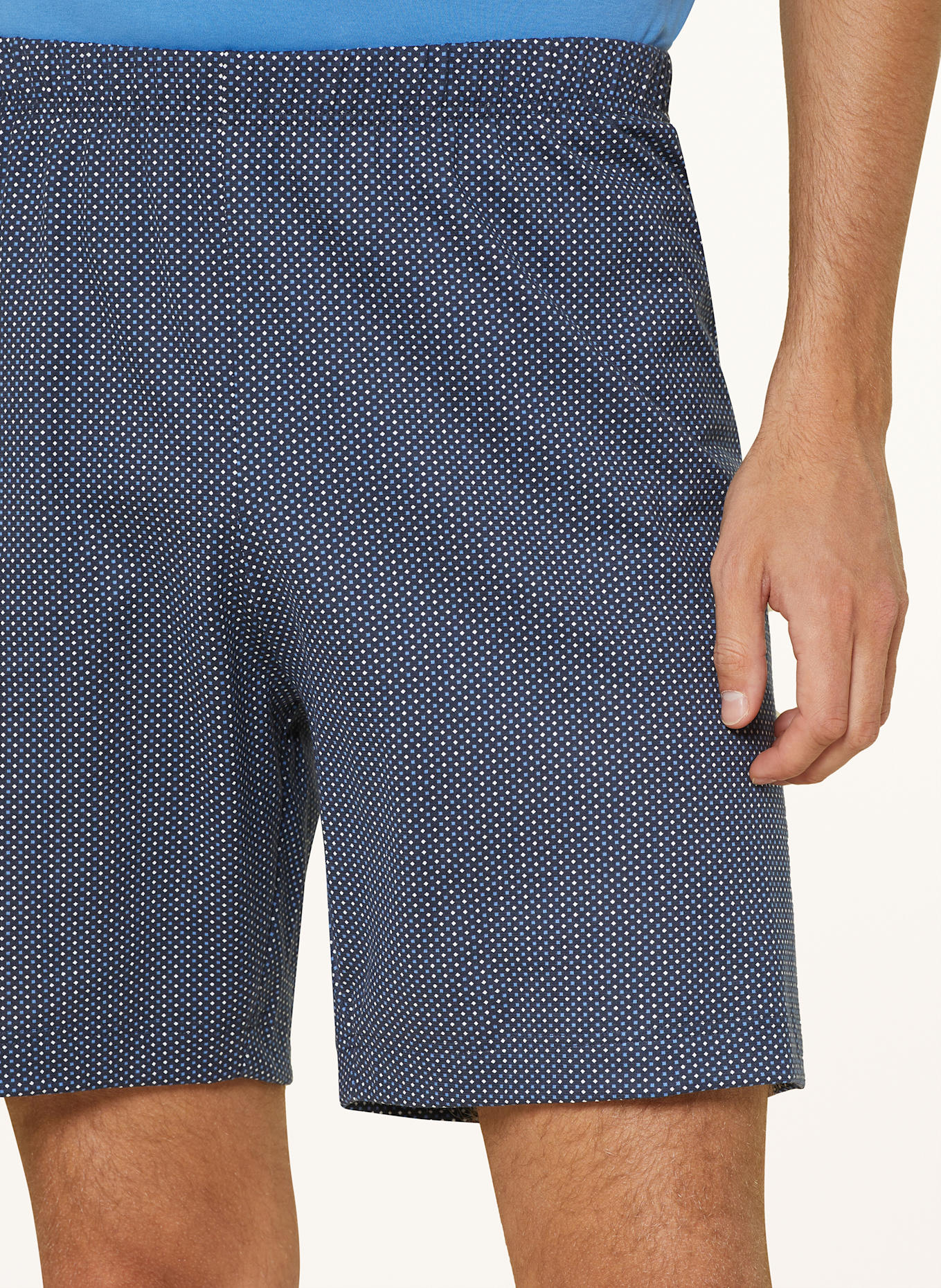mey Shorty-Schlafanzug Serie MICRO BLUE: BLAU