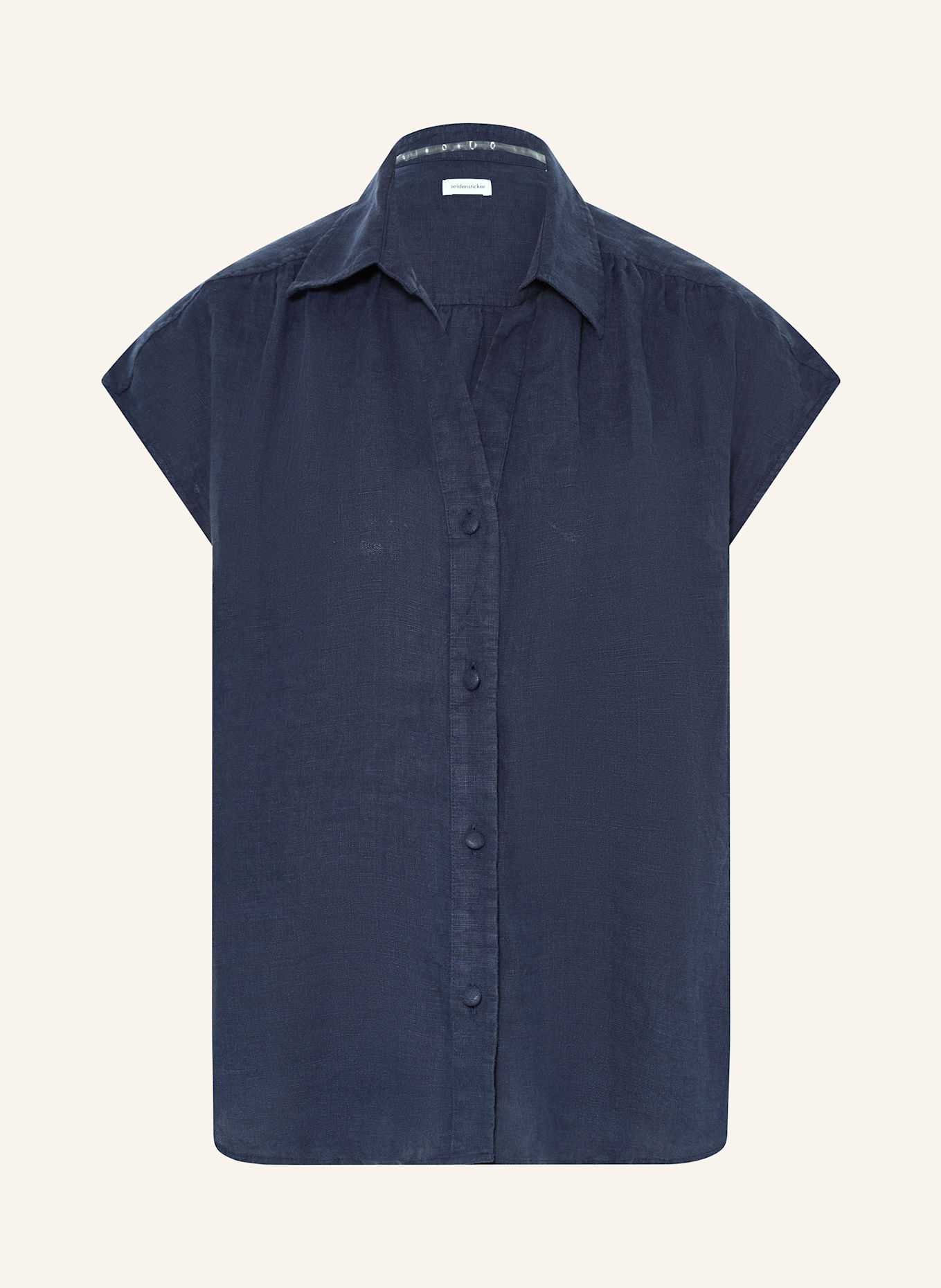 seidensticker Blusenshirt aus Leinen: DUNKELBLAU