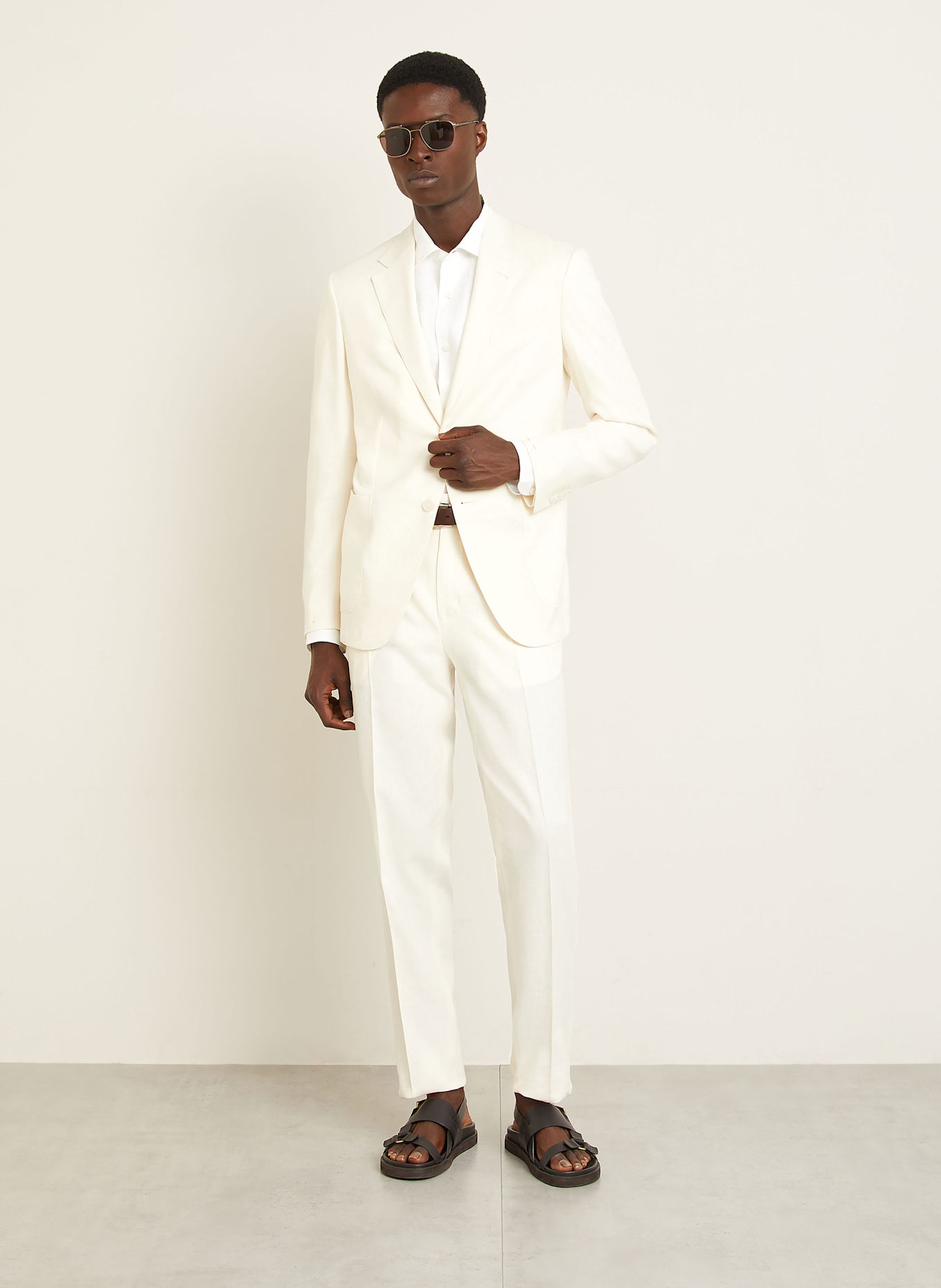 ZEGNA Leinensakko Extra Slim Fit: ECRU