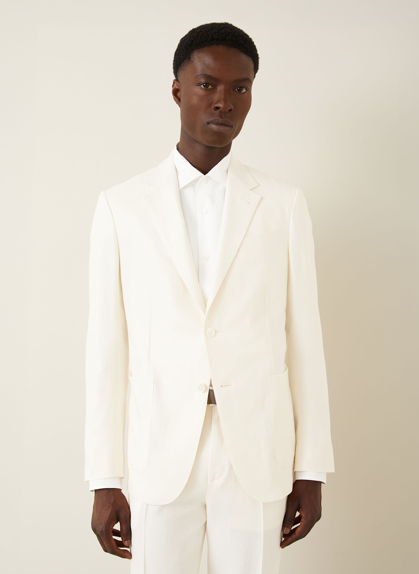 ZEGNA Leinensakko Extra Slim Fit: ECRU