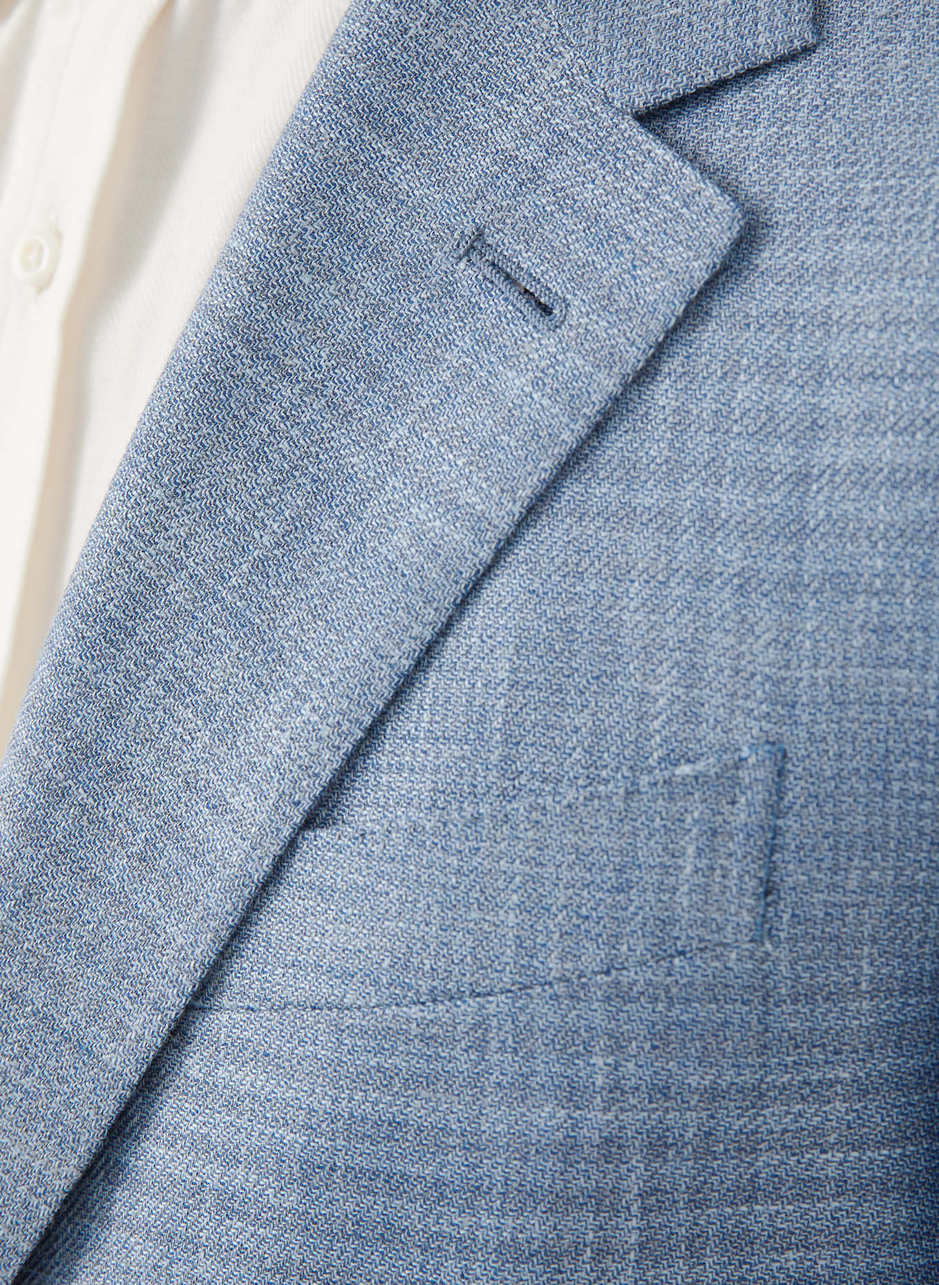 ZEGNA Sakko mit Leinen Slim Fit: BLAU