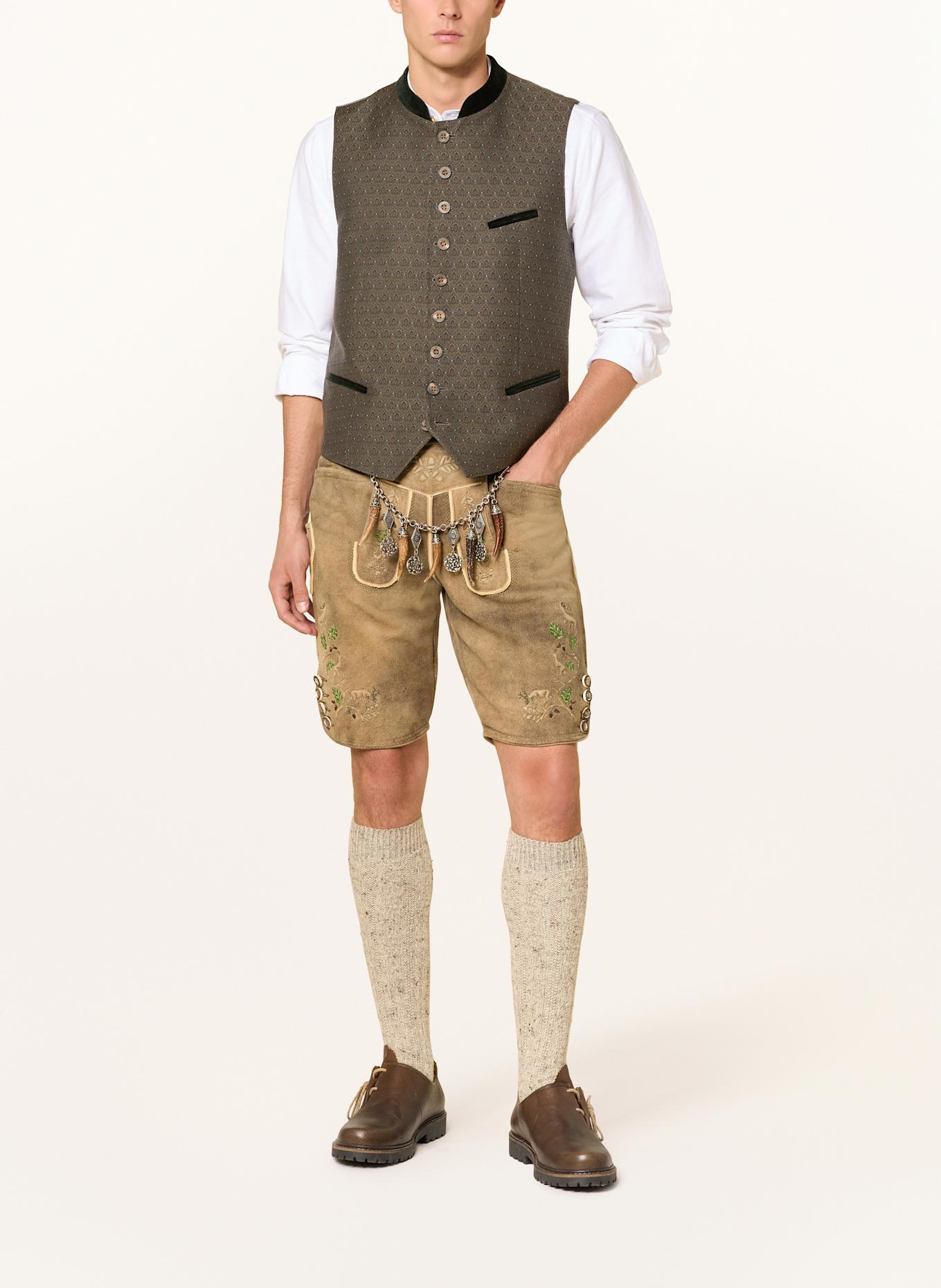 Johann & Johanna Trachten vest: BROWN