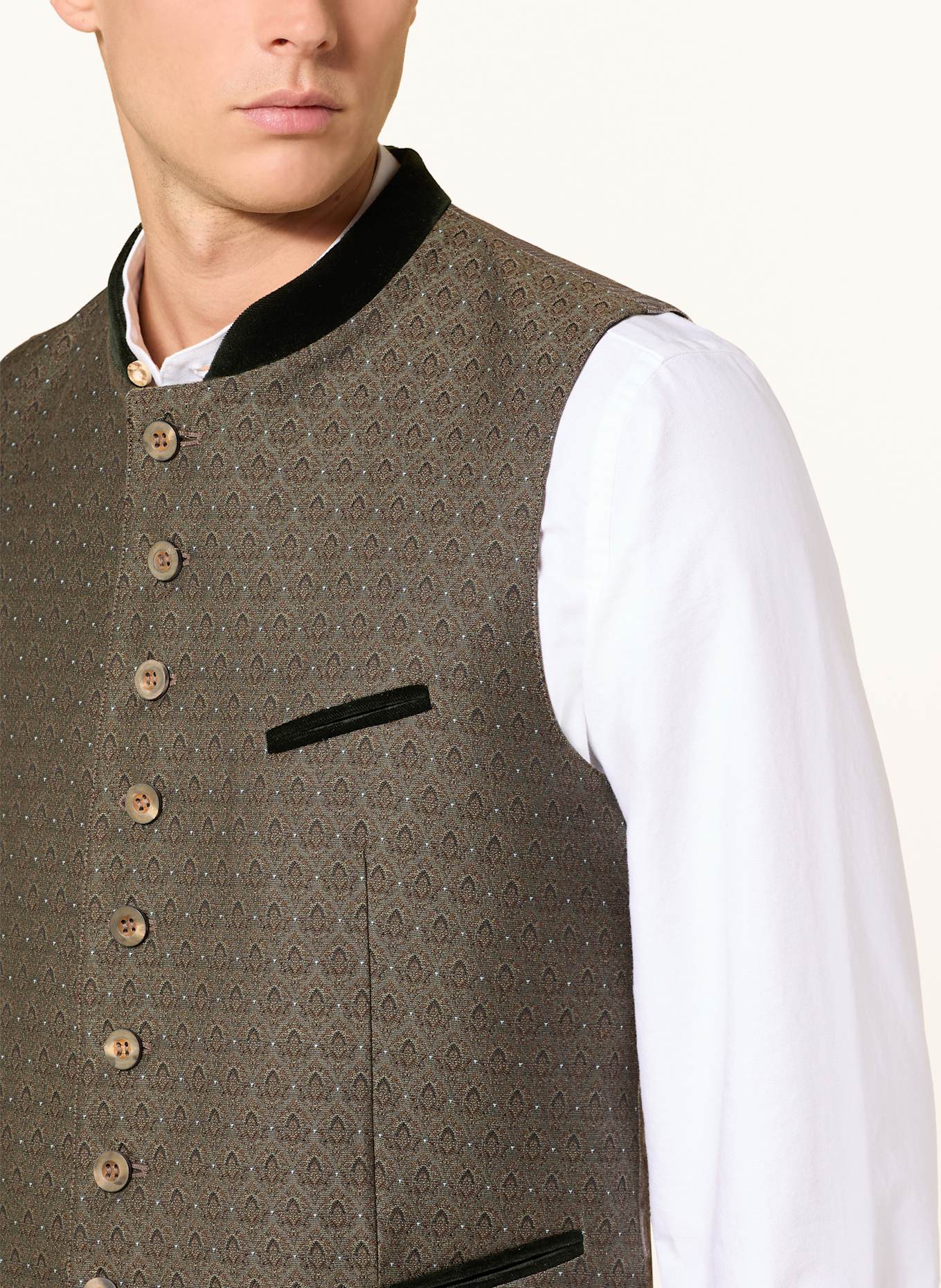 Johann & Johanna Trachten vest: BROWN
