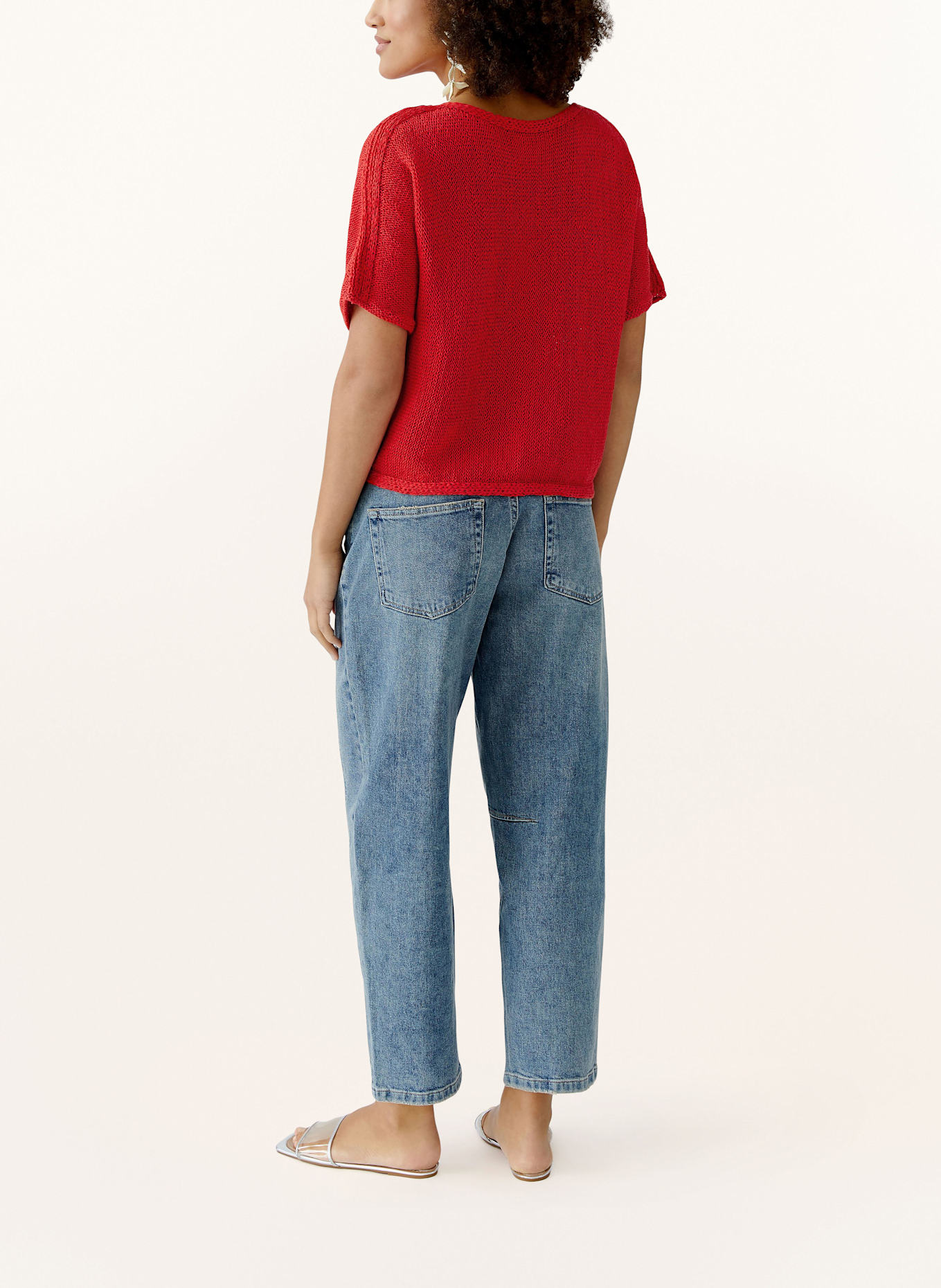 oui Strickshirt: ROT/ ROSÉ