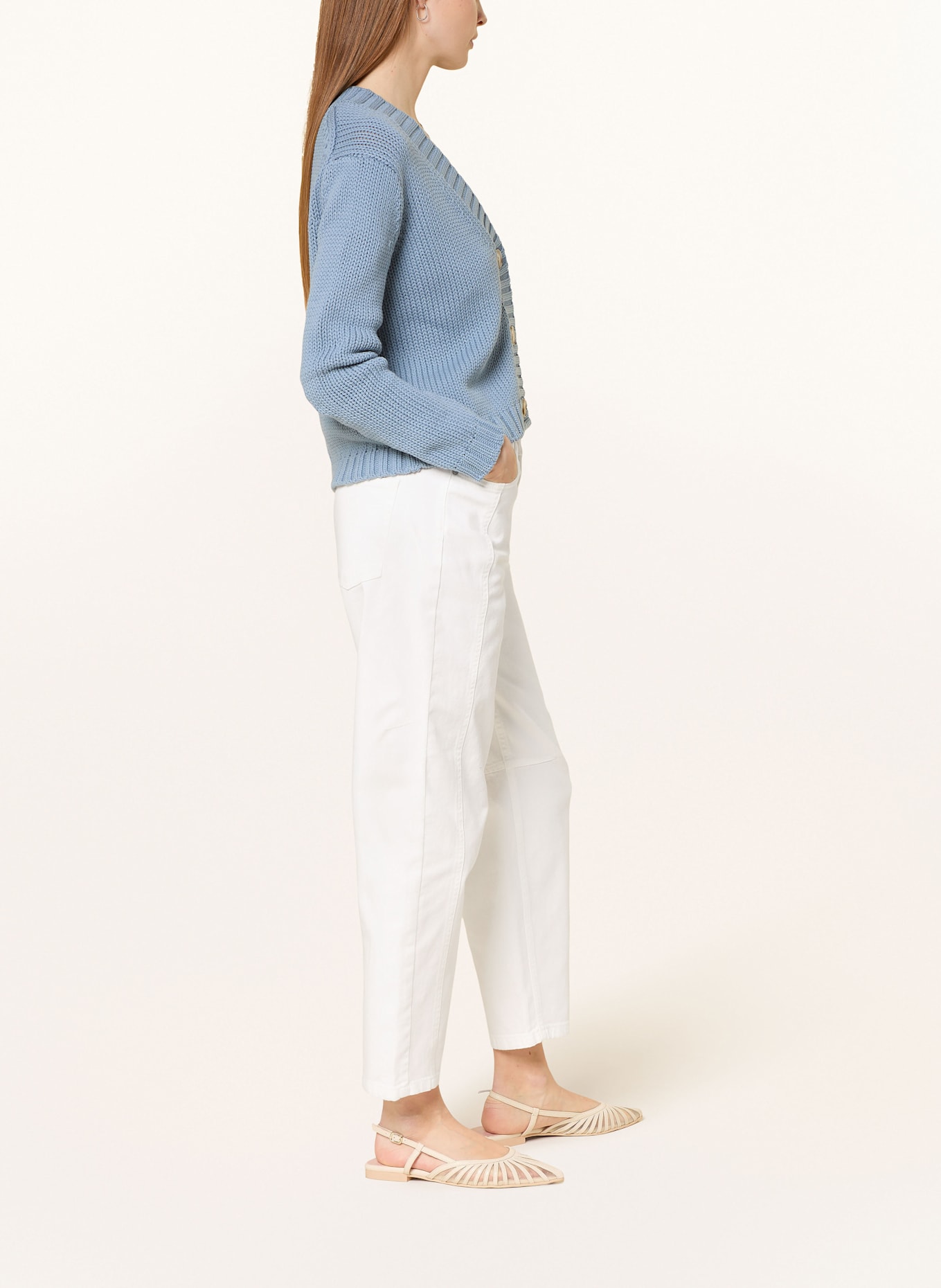 oui Barrel Jeans: 1006 CLOUD DANCER