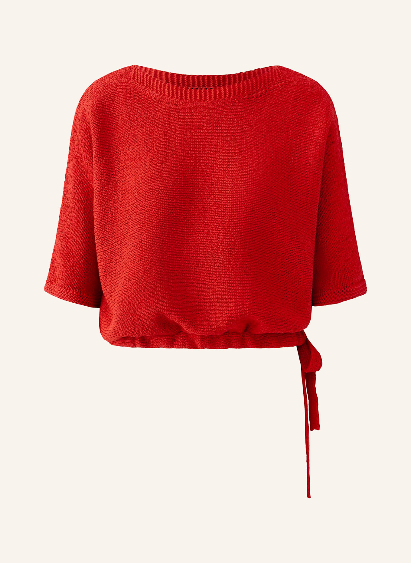 oui Strickshirt mit 3/4-Arm: ROT