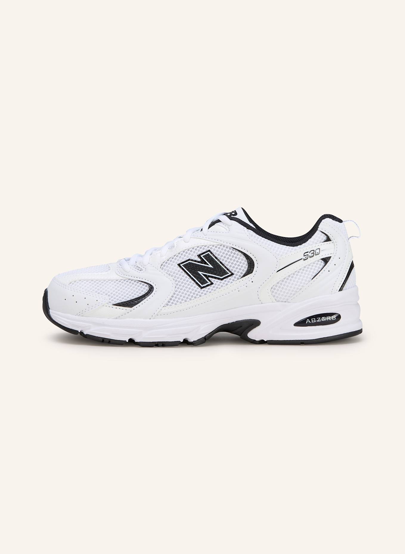 new balance Sneaker 530: WEISS/ SCHWARZ