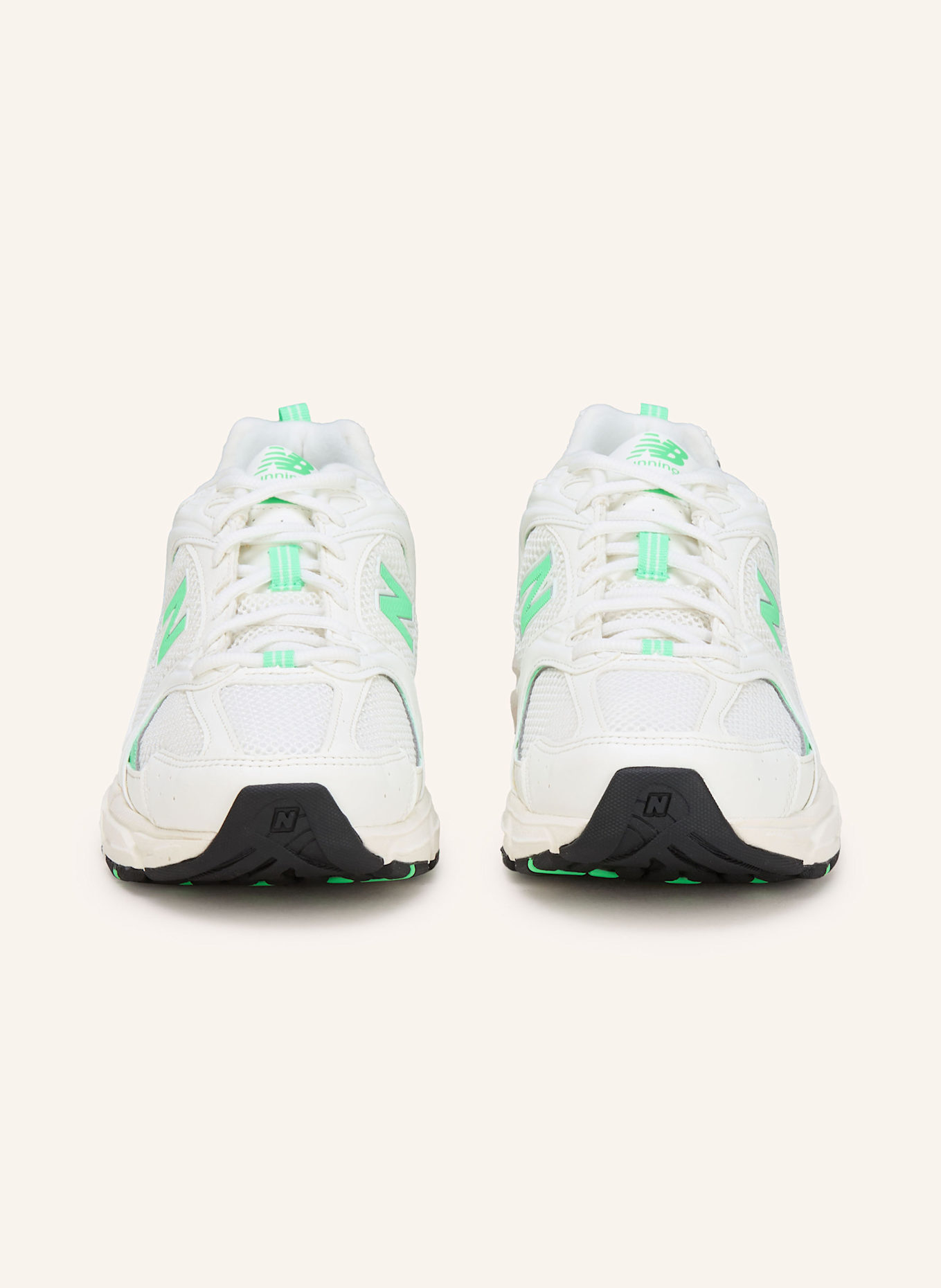 new balance Sneaker 530: WEISS/ HELLGRÜN