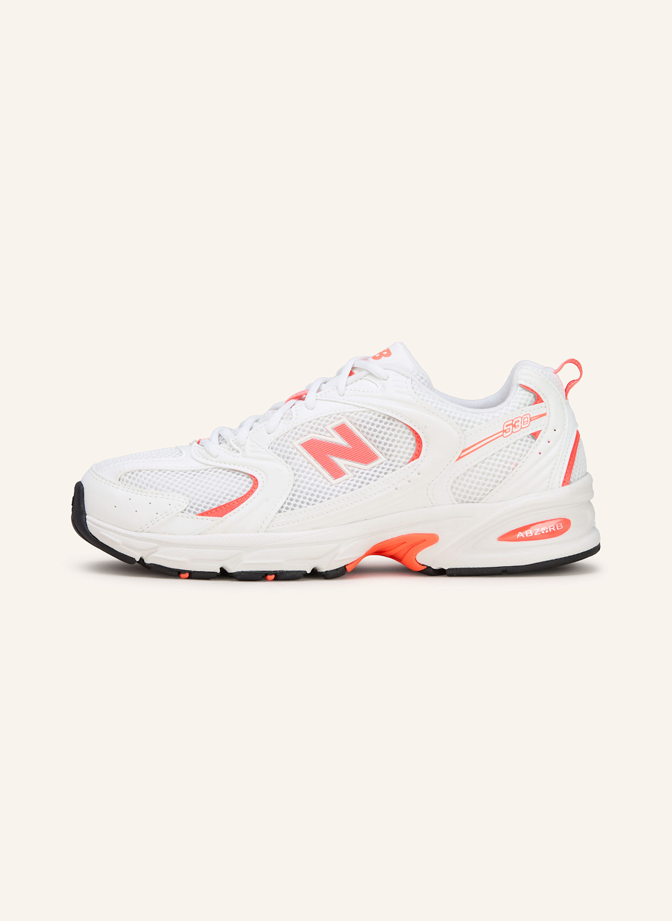 new balance Sneaker 530: WEISS/ NEONPINK