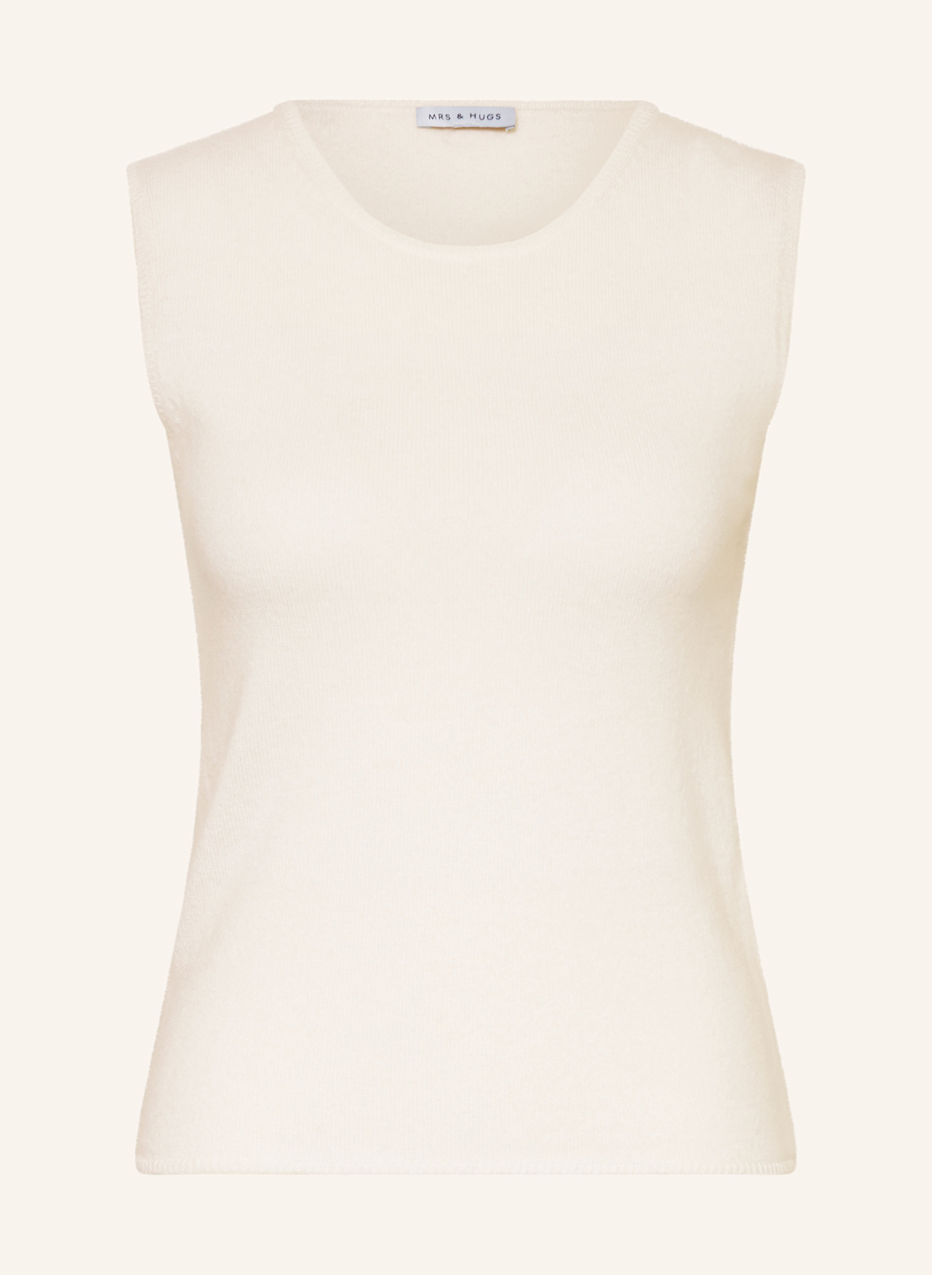 MRS & HUGS Pullunder mit Cashmere: WEISS