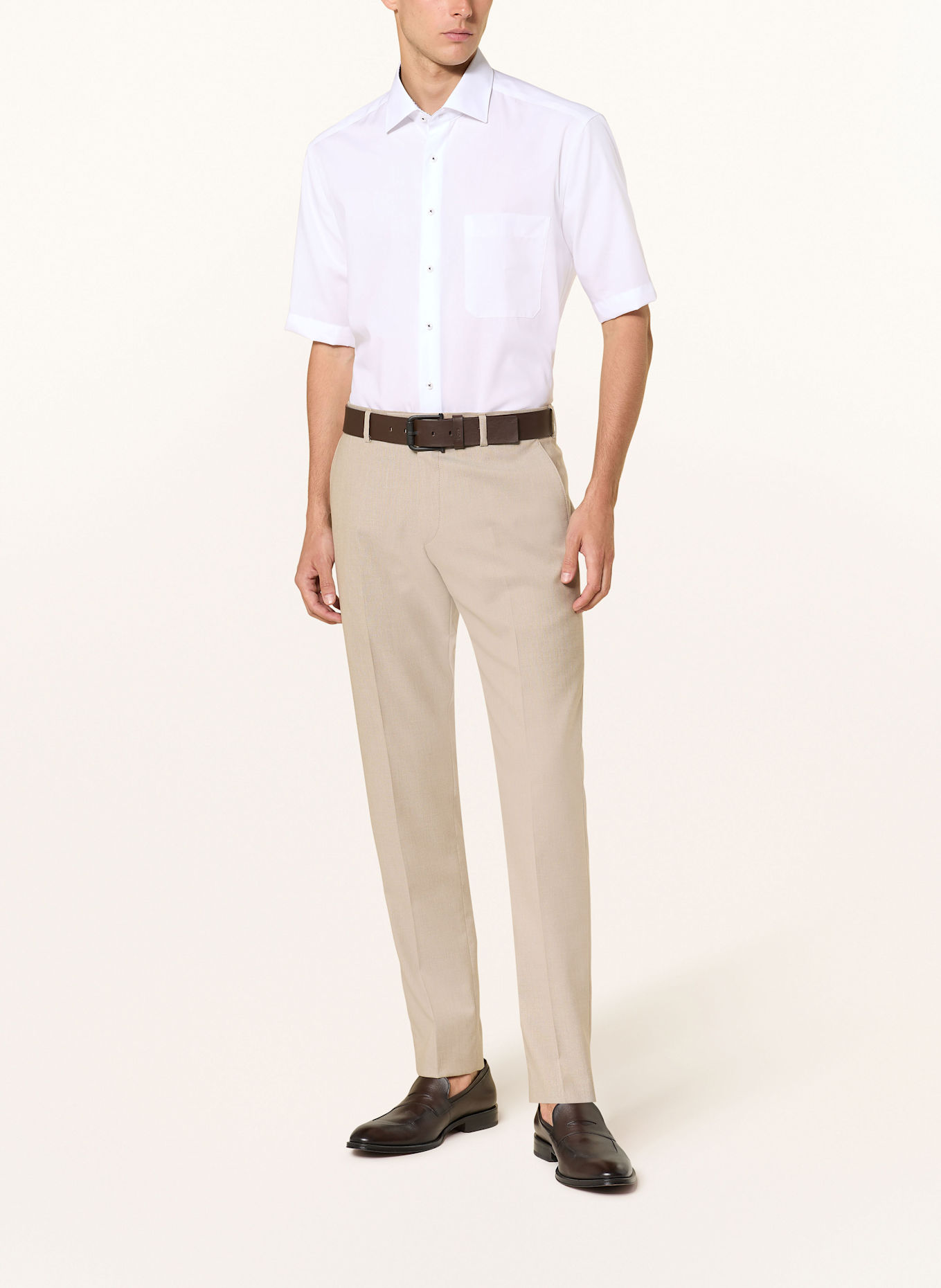 ETERNA Short sleeve shirt comfort fit: WHITE