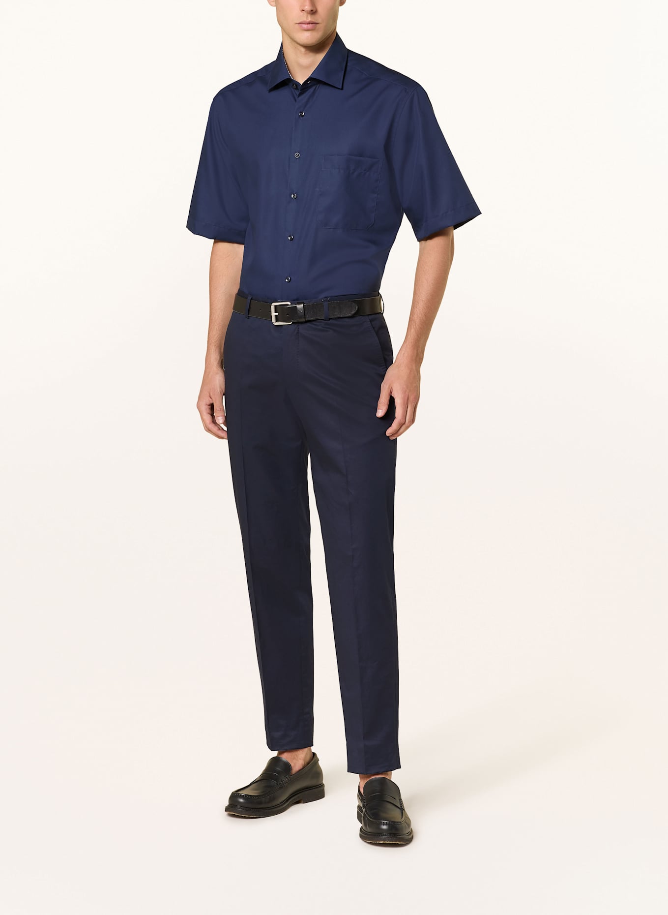 ETERNA Short sleeve shirt comfort fit: DARK BLUE