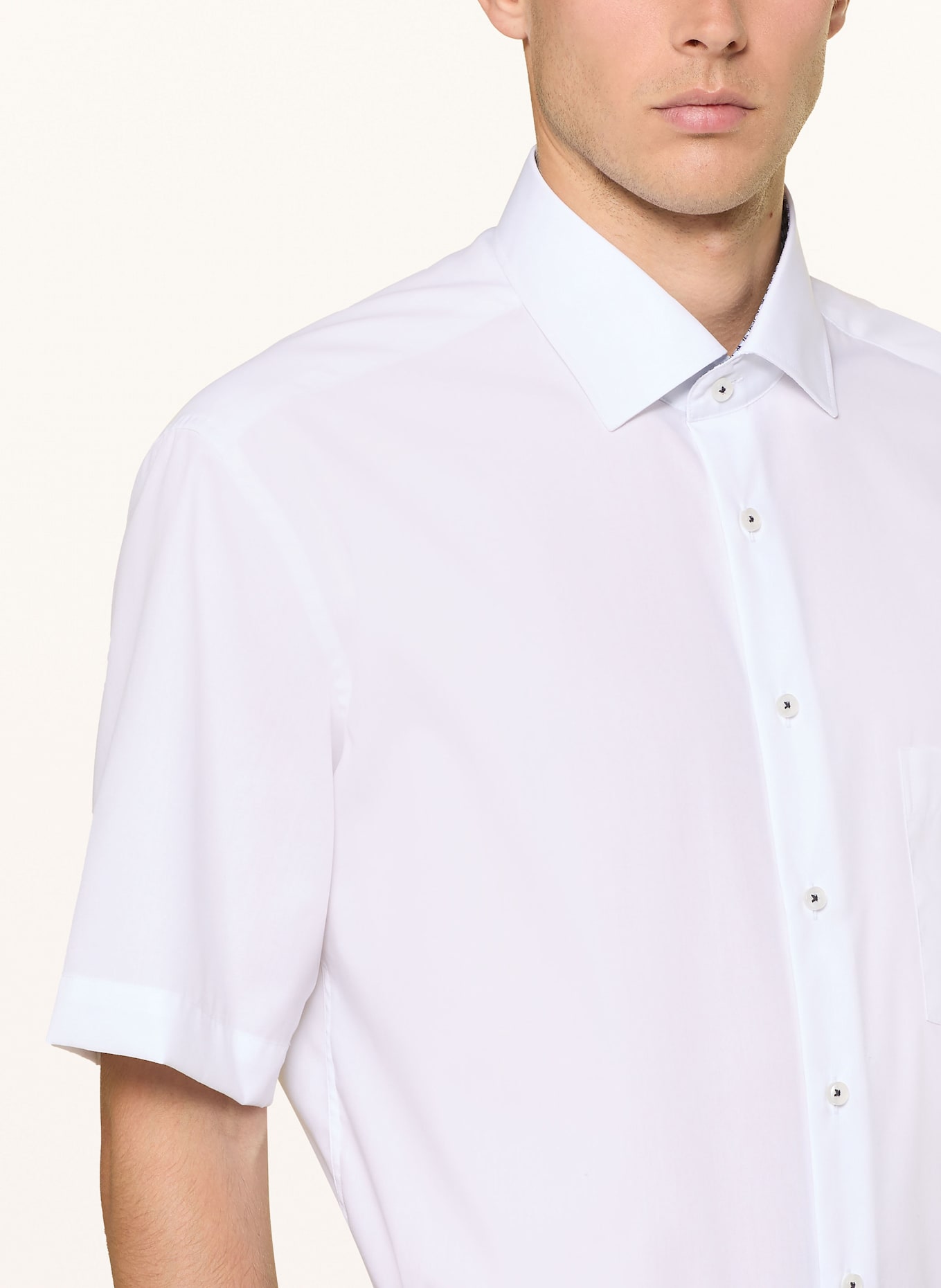 ETERNA Short sleeve shirt modern fit: WHITE