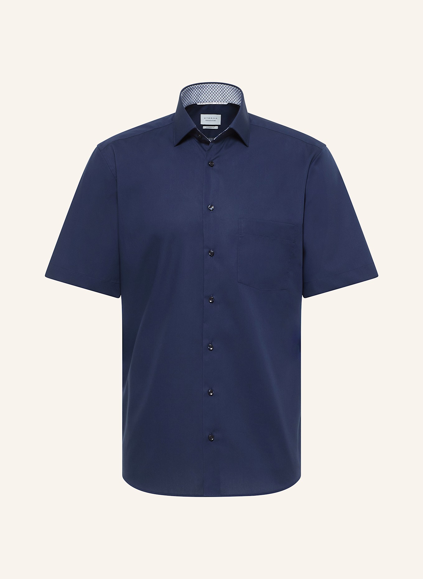 ETERNA Short sleeve shirt modern fit: DARK BLUE