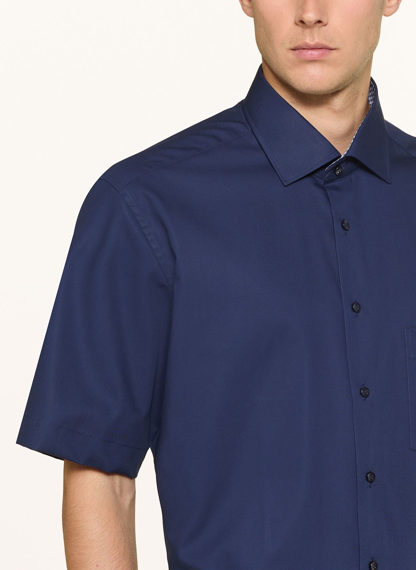 ETERNA Short sleeve shirt modern fit: DARK BLUE