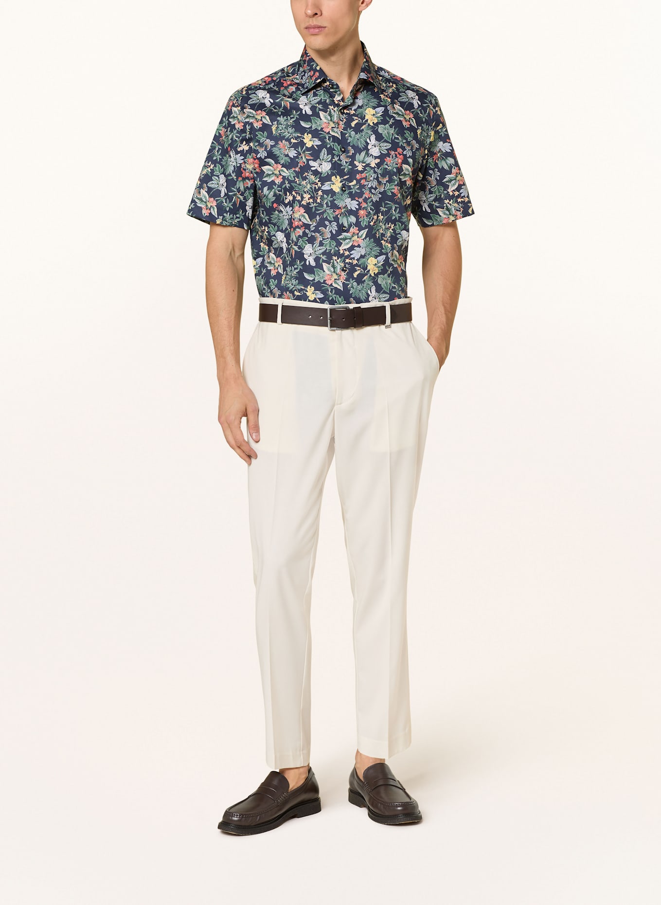 ETERNA Short sleeve shirt modern fit: DARK BLUE
