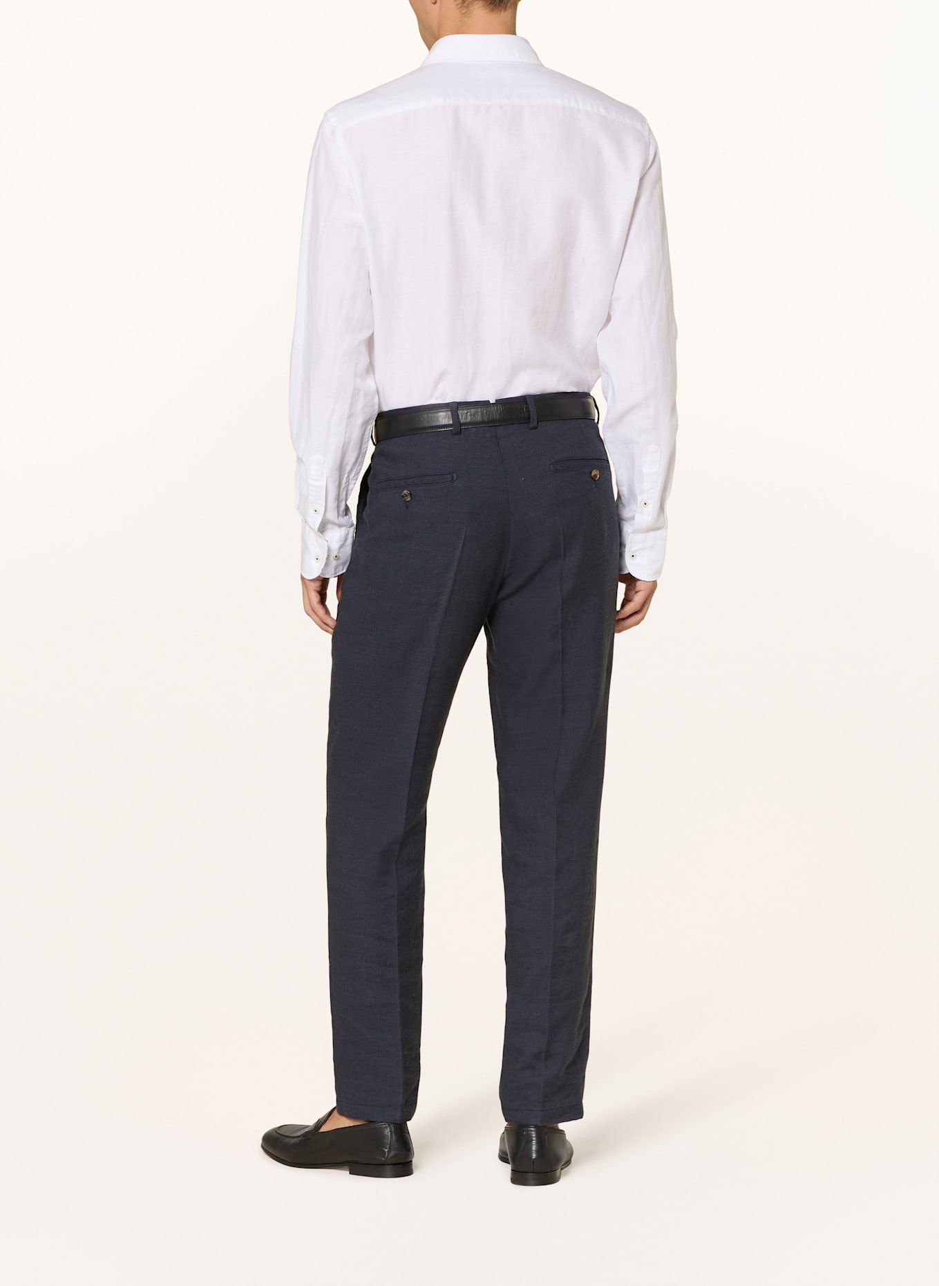 1863 by ETERNA Bentgablenits Reworks Vintage Sweaters with linen: WHITE