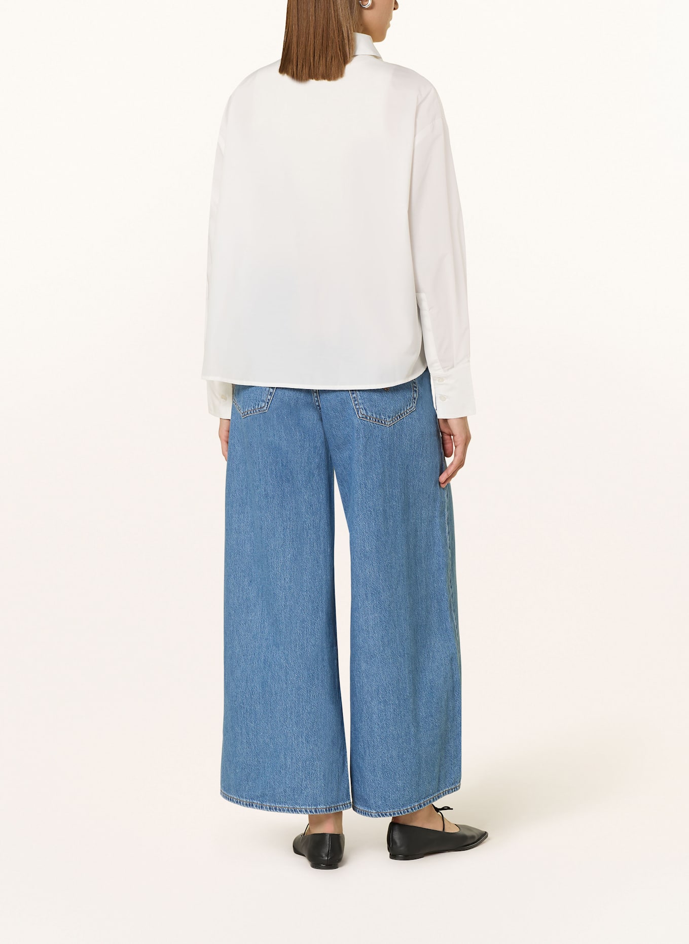 darling harbour Hemdbluse mit Spitze: WHITE